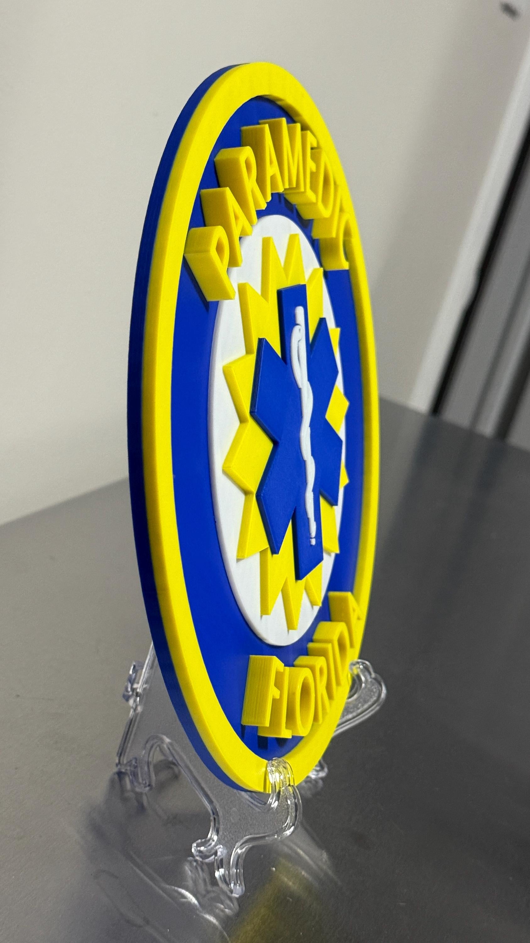 Florida Paramedic Plaque: First Responder Wall Art EMS Gift