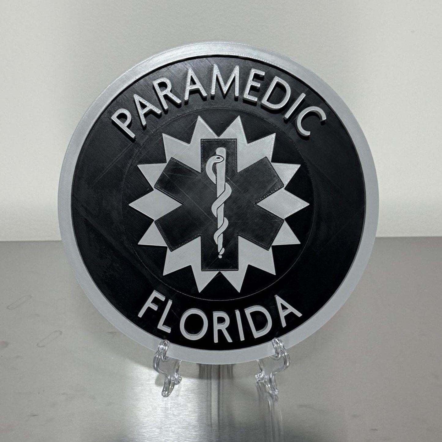 Florida Paramedic Plaque: First Responder Wall Art EMS Gift