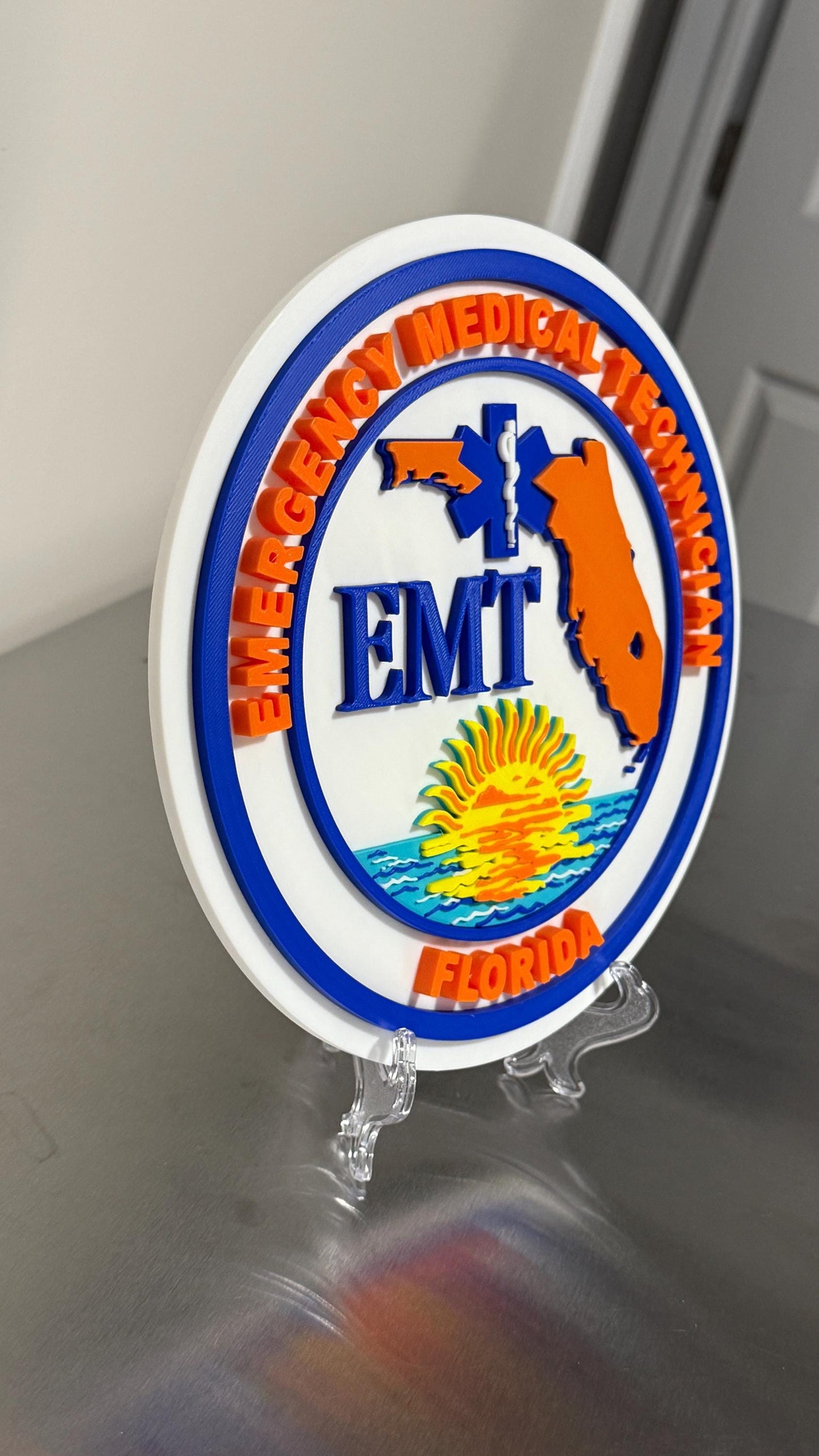 Florida EMT Plaque: First Responder Wall Art