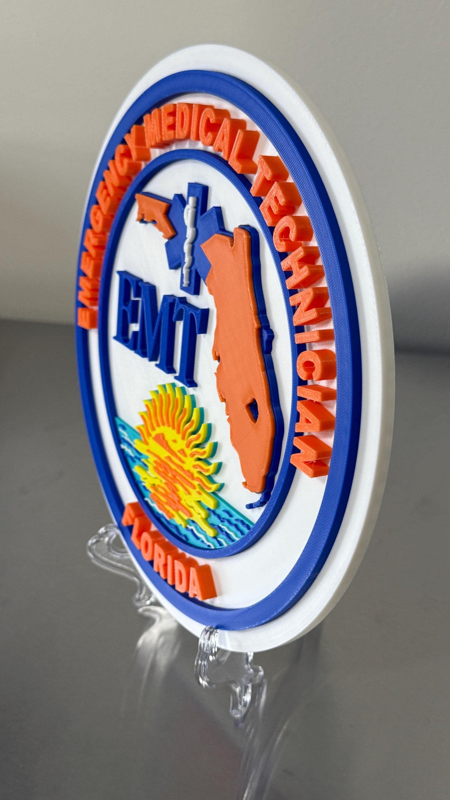 Florida EMT Plaque: First Responder Wall Art
