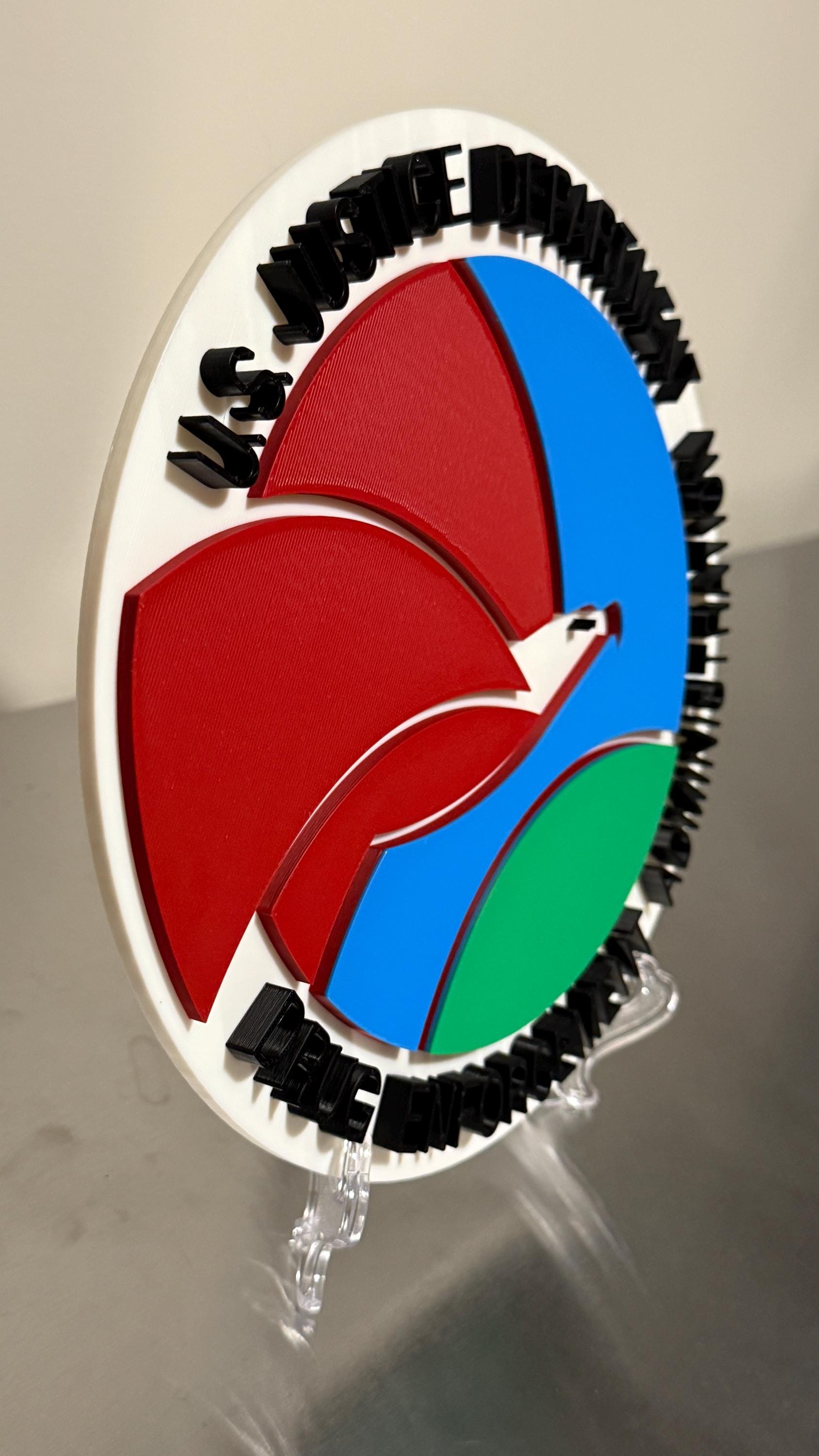 DEA 3D Display Plaque , Drug Enforcement Agency Government