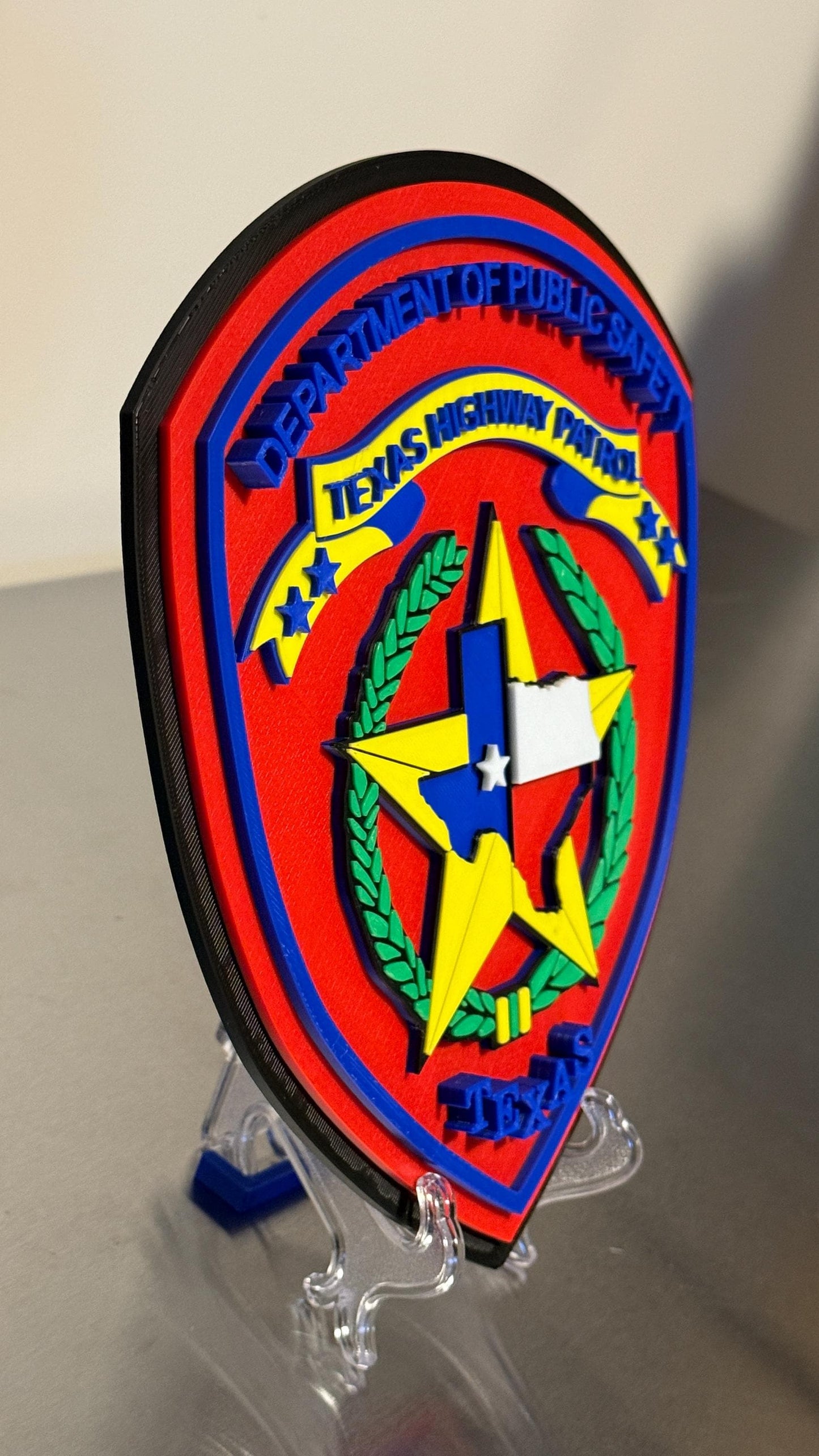 Texas Highway Patrol Plaque: TX Wall Art