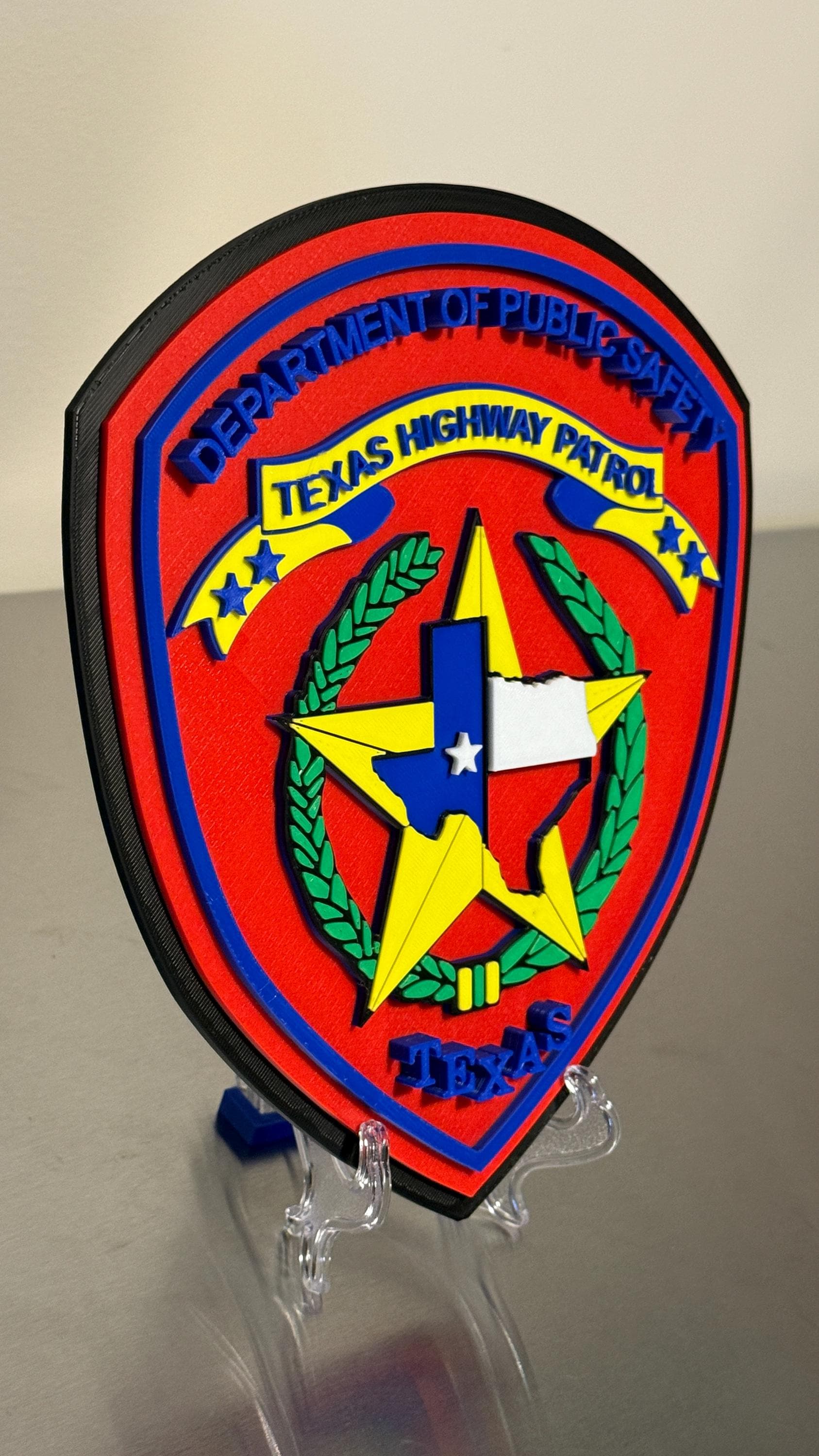 Texas Highway Patrol Plaque: TX Wall Art