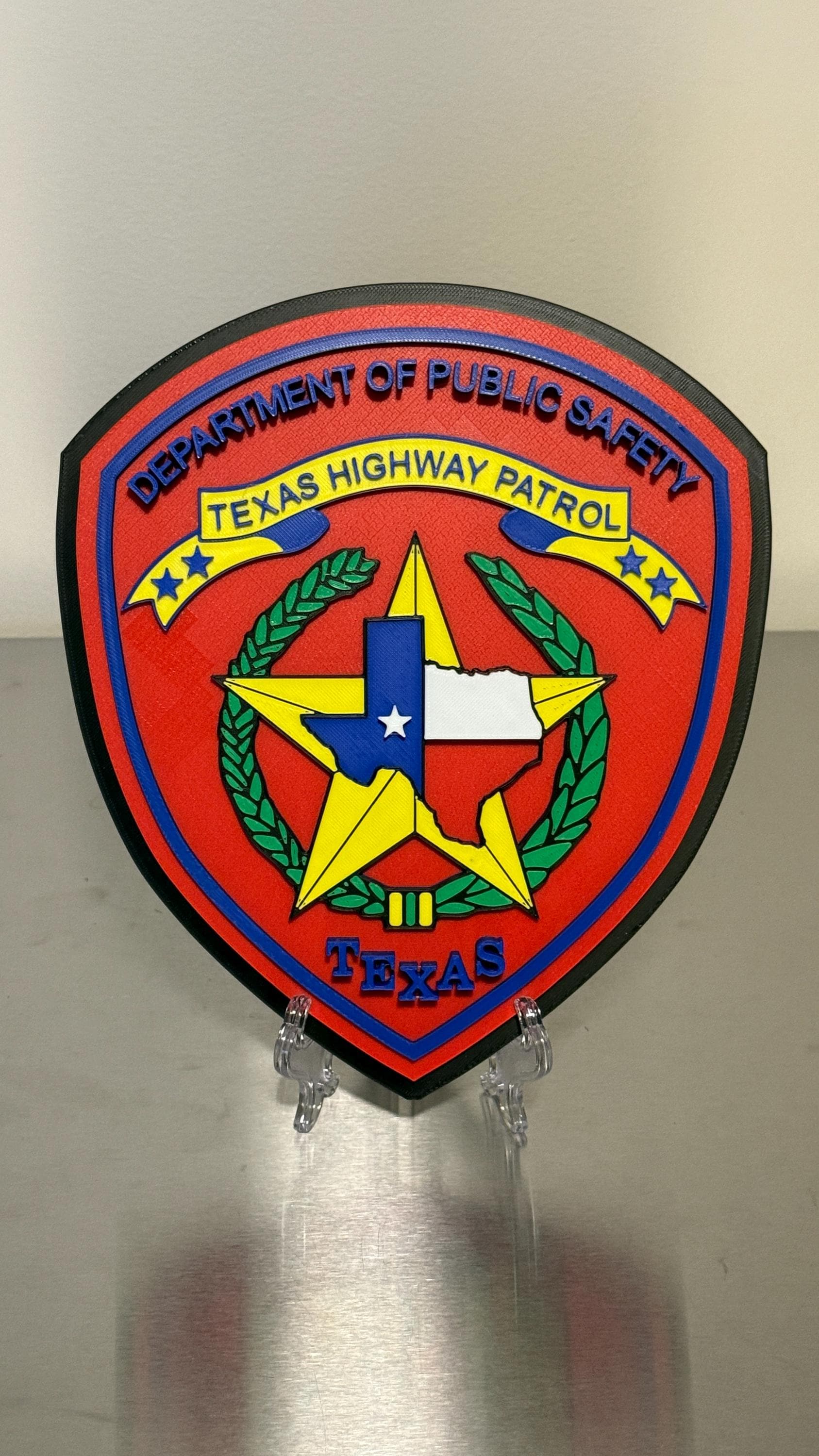 Texas Highway Patrol Plaque: TX Wall Art