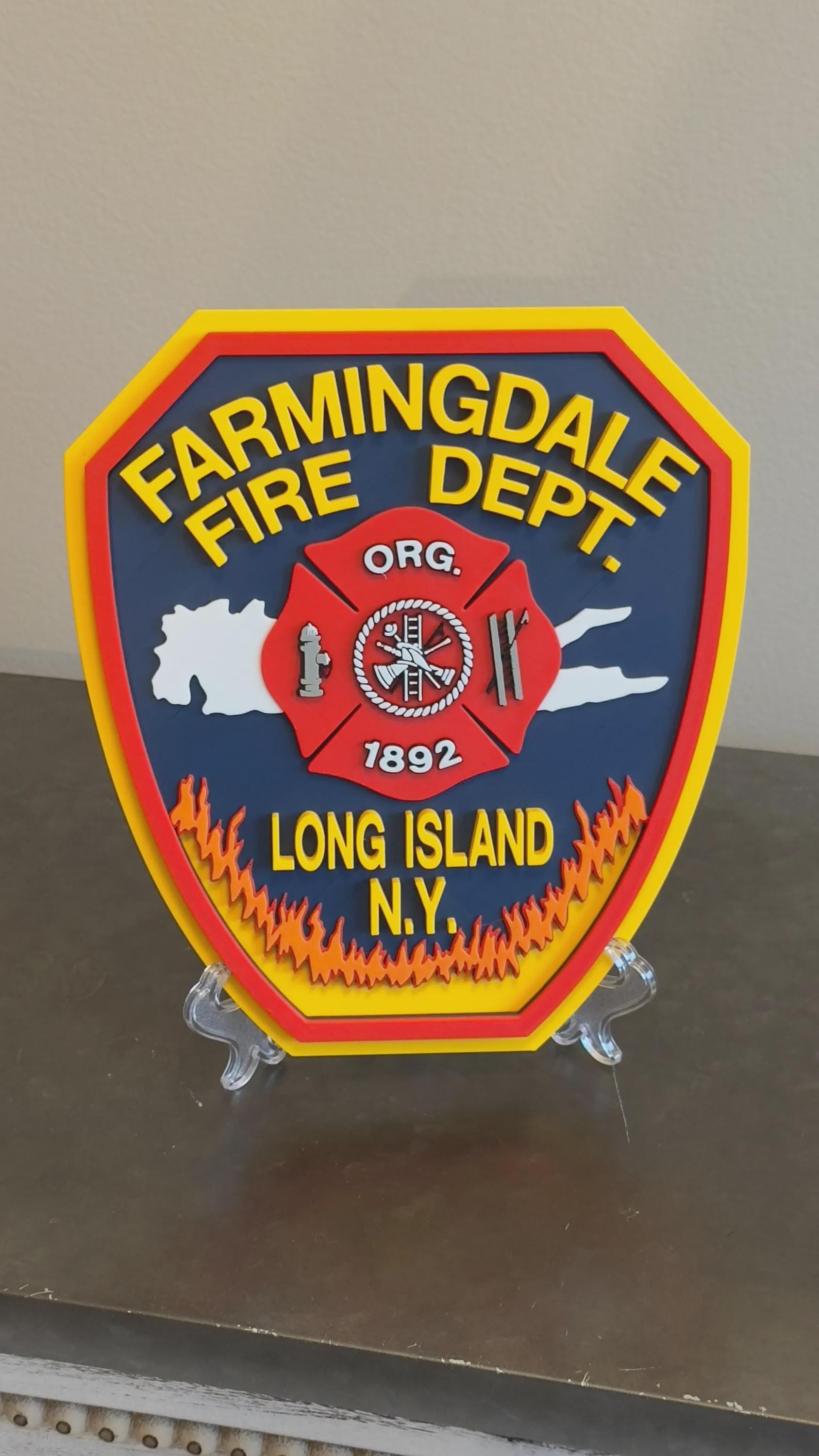 Custom 3D Embossed Logo Plaque Digital File (3MF Format)
