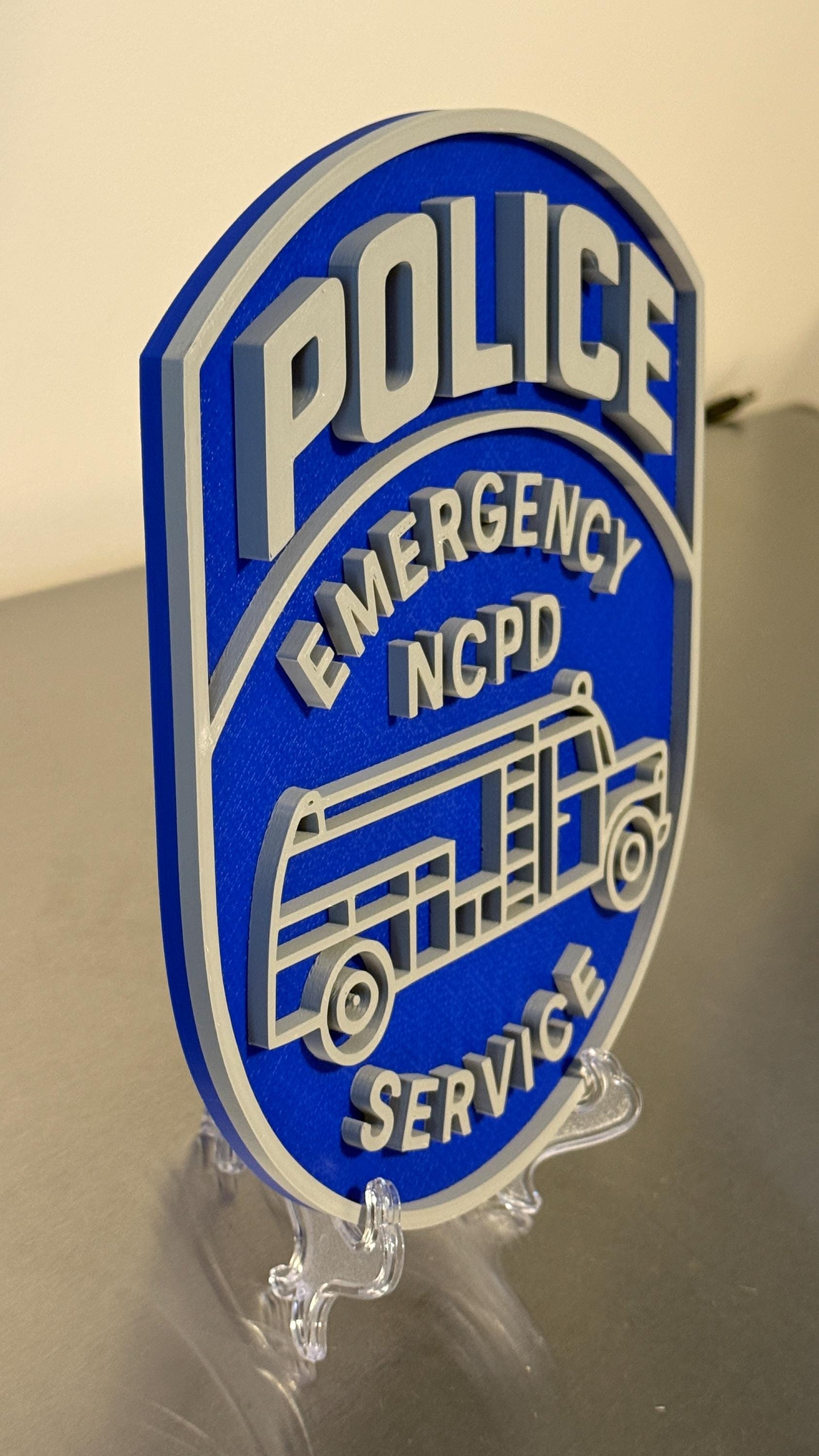 Nassau County Police ESU Plaque: Long Island NY Display Police Gift New York