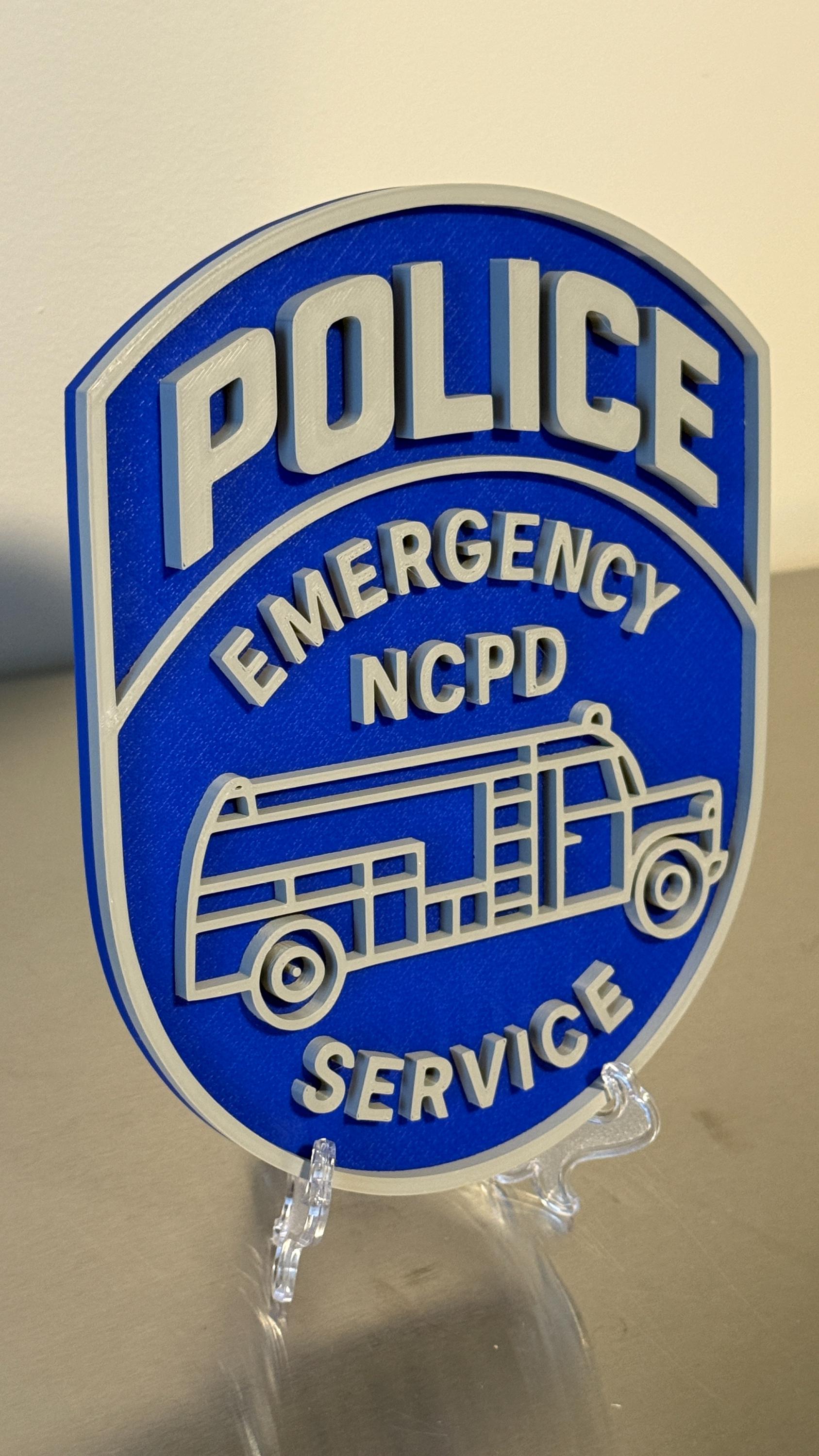 Nassau County Police ESU Plaque: Long Island NY Display Police Gift New York
