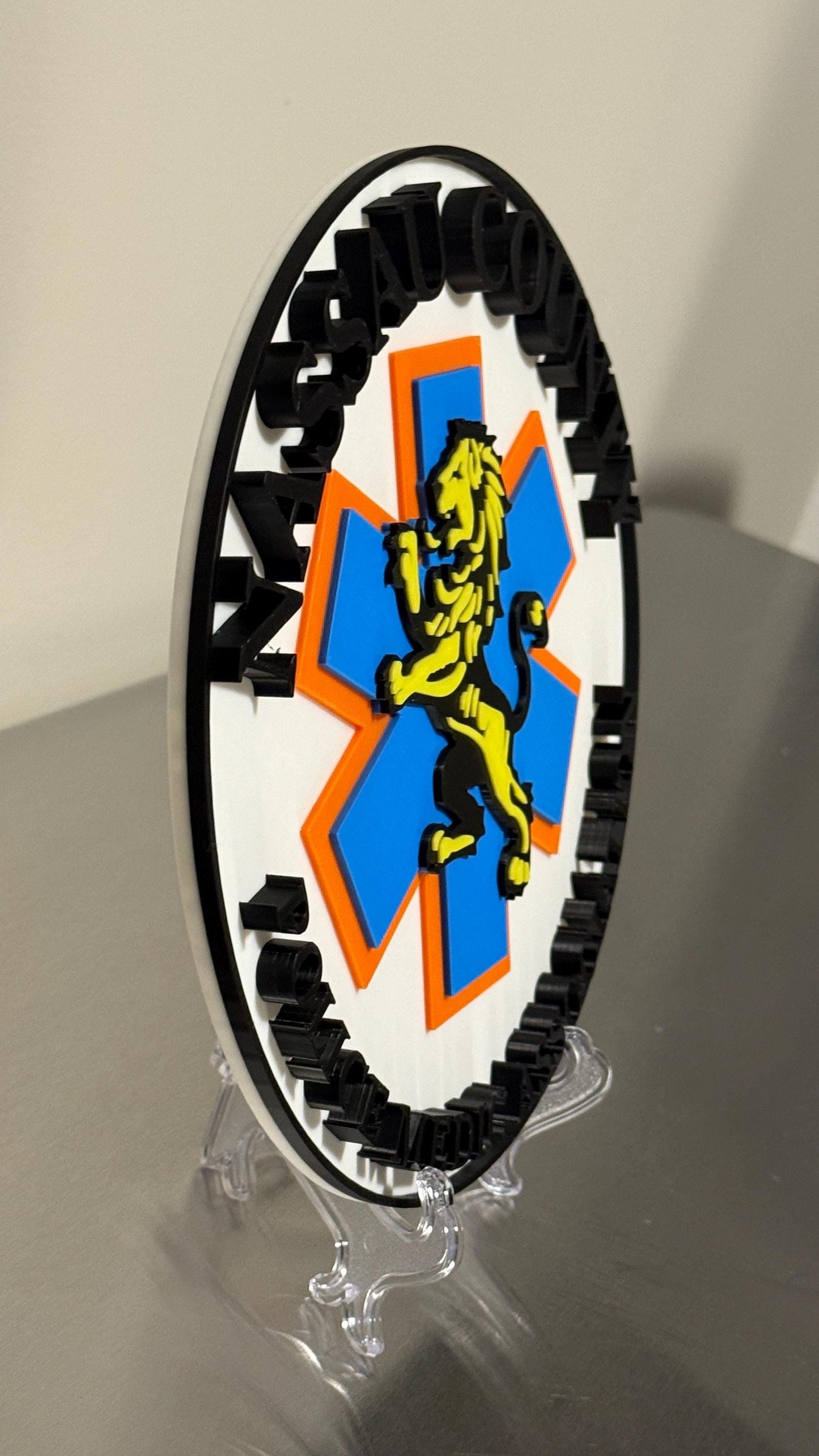 Nassau County Police Medic Plaque: Long Island NY Display New York
