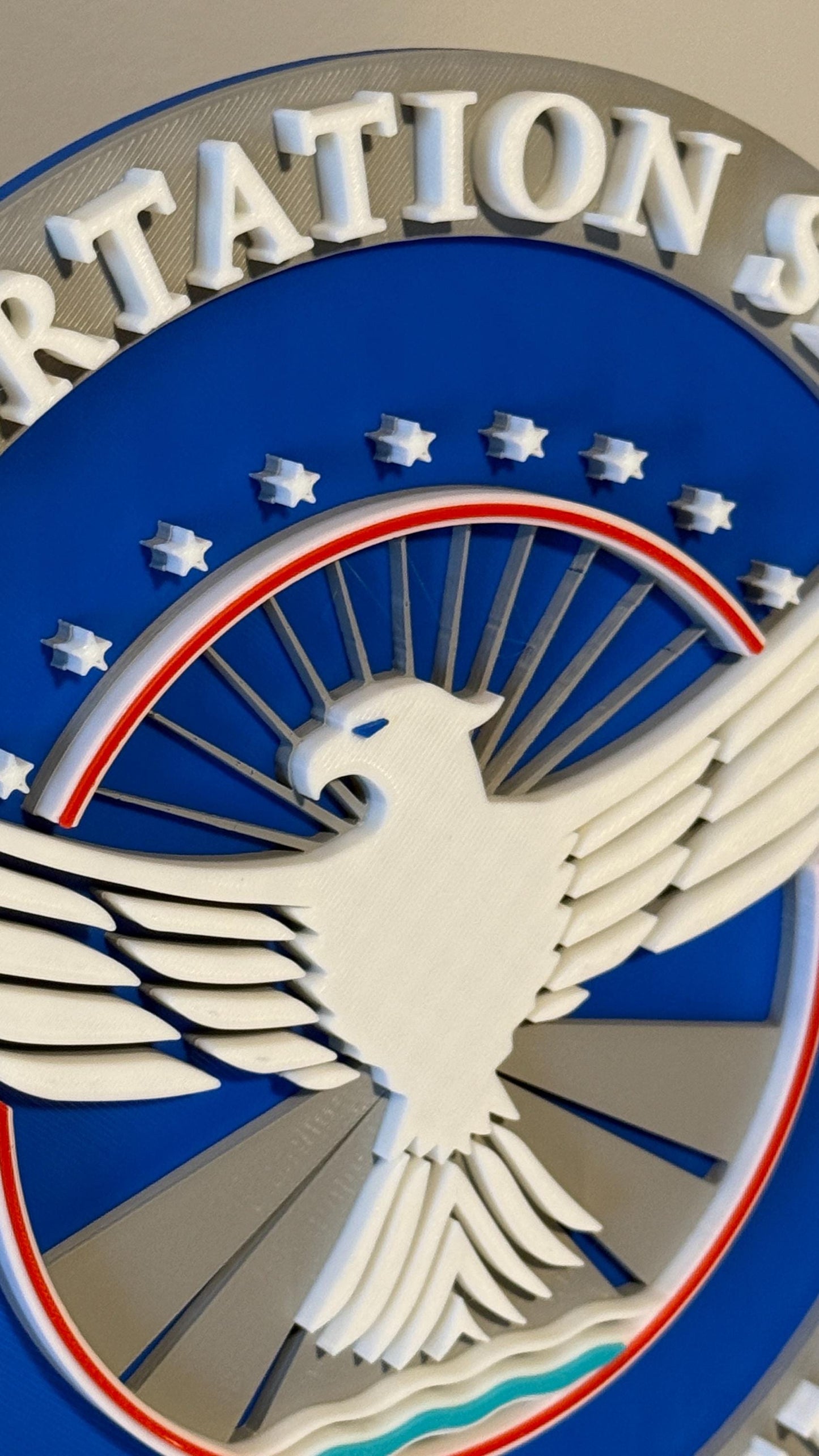 Transportation Security Administration TSA 3D Embossed Display Plaque: First Responder Wall Art Government