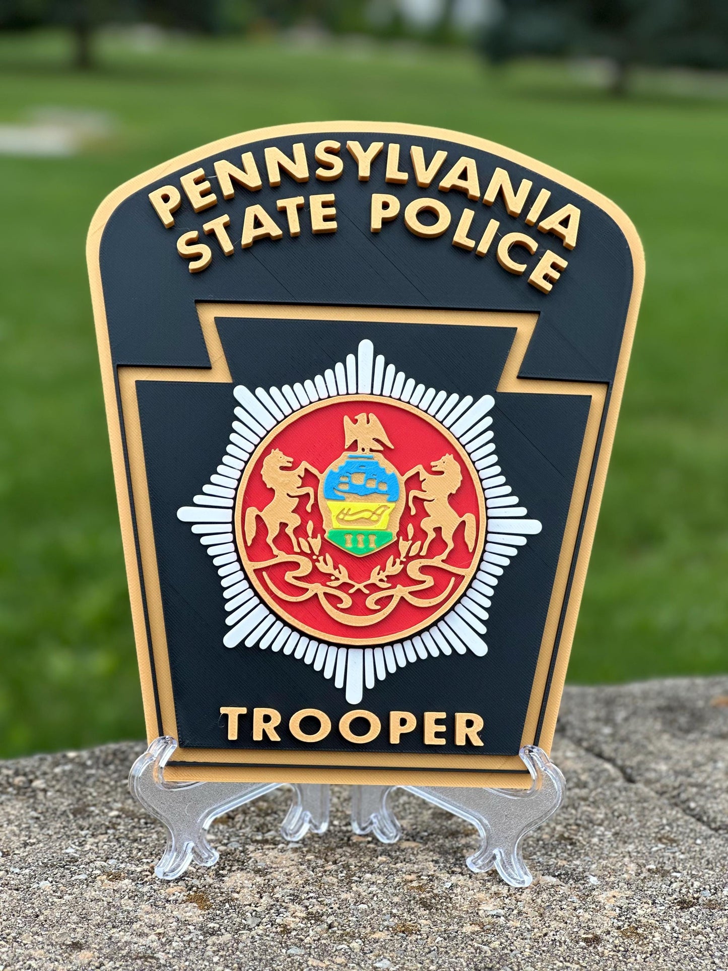 Pennsylvania State Police Motor Carrier 3D Display Plaque PSP