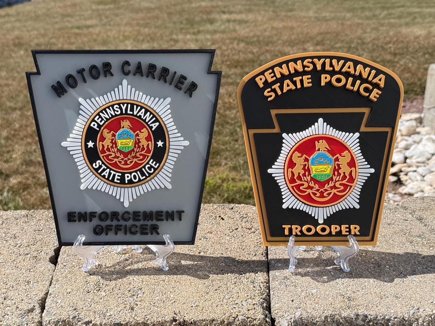 Pennsylvania State Police Motor Carrier 3D Display Plaque PSP
