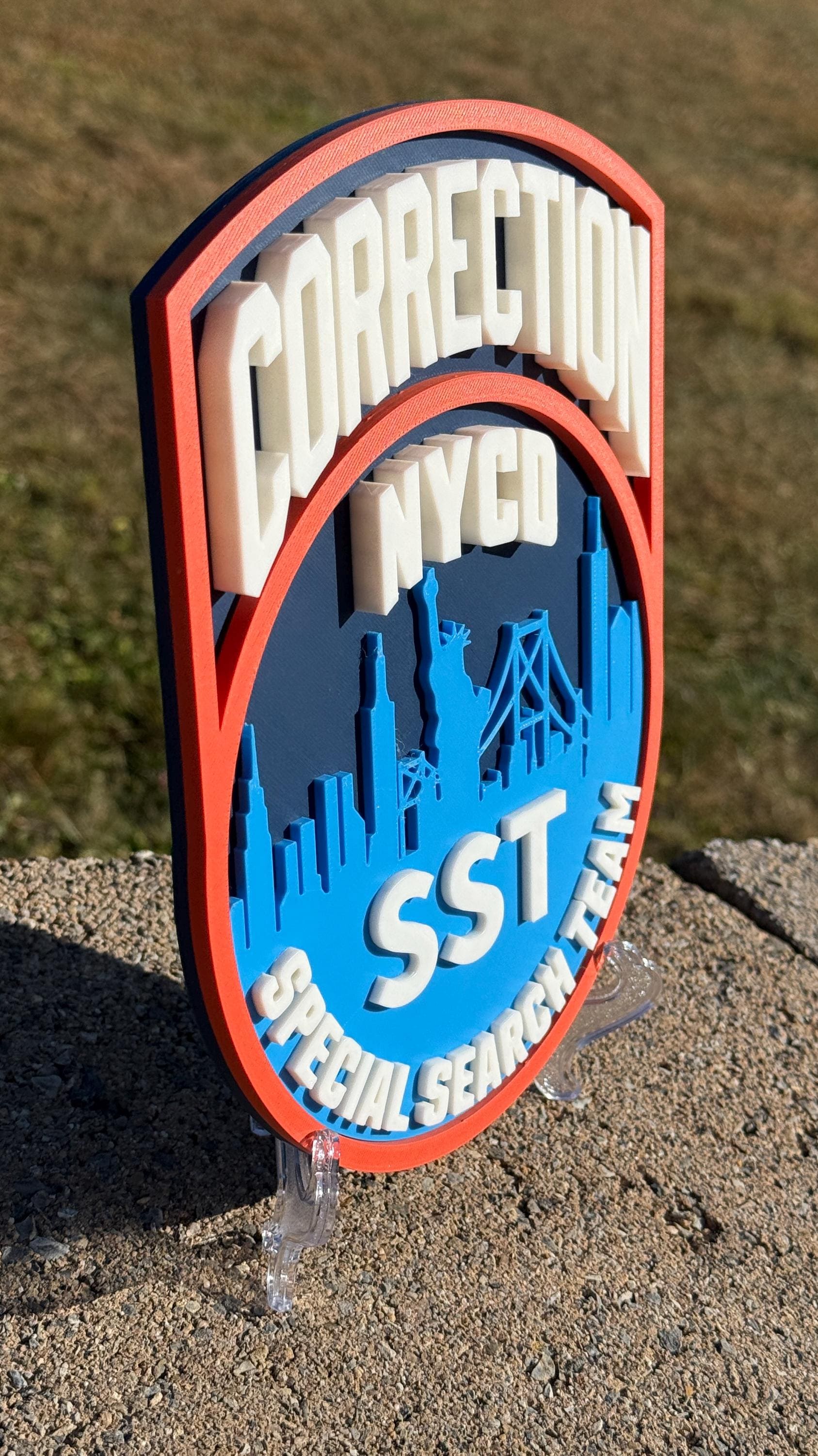 NYCD SST Special Search Team Plaque: 3D Embossed First Responder Wall Art New York