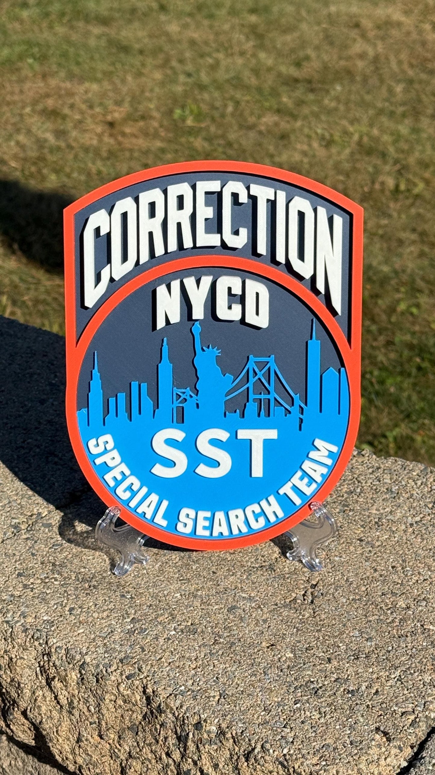 NYCD SST Special Search Team Plaque: 3D Embossed First Responder Wall Art New York