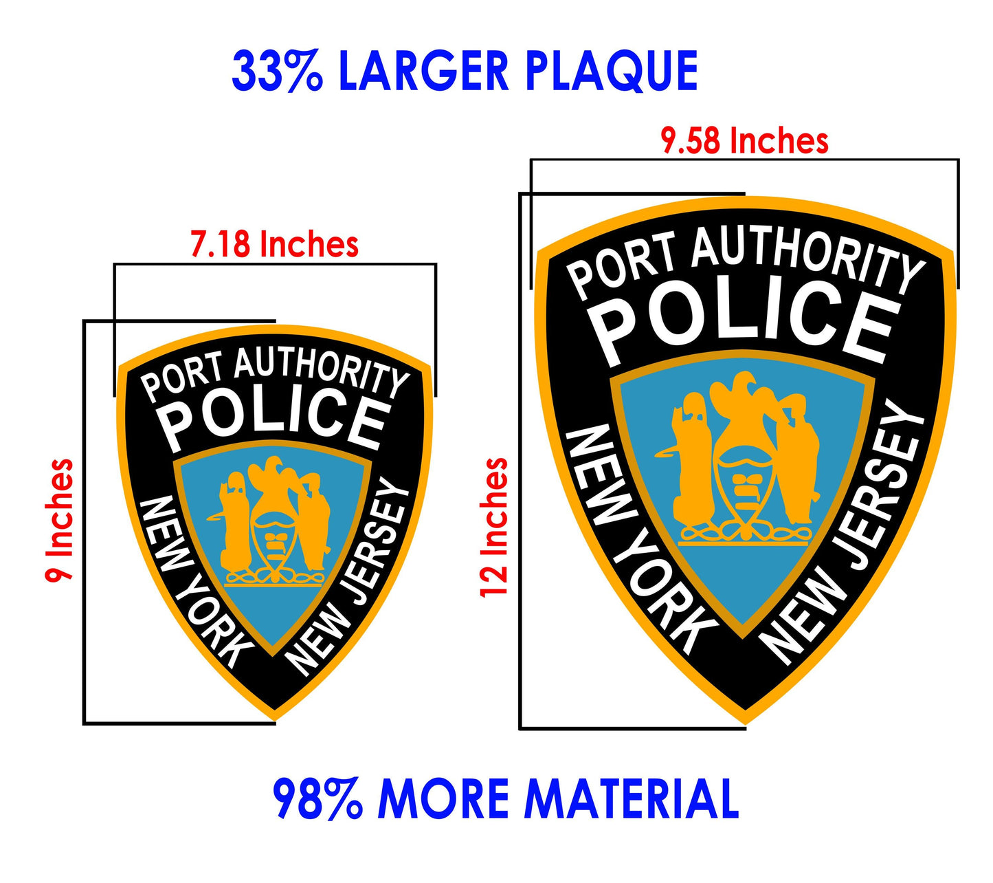 12 Inch 3D Display Plaque with stand for CURRENT PLAQUES Only - Not Custom Plaques