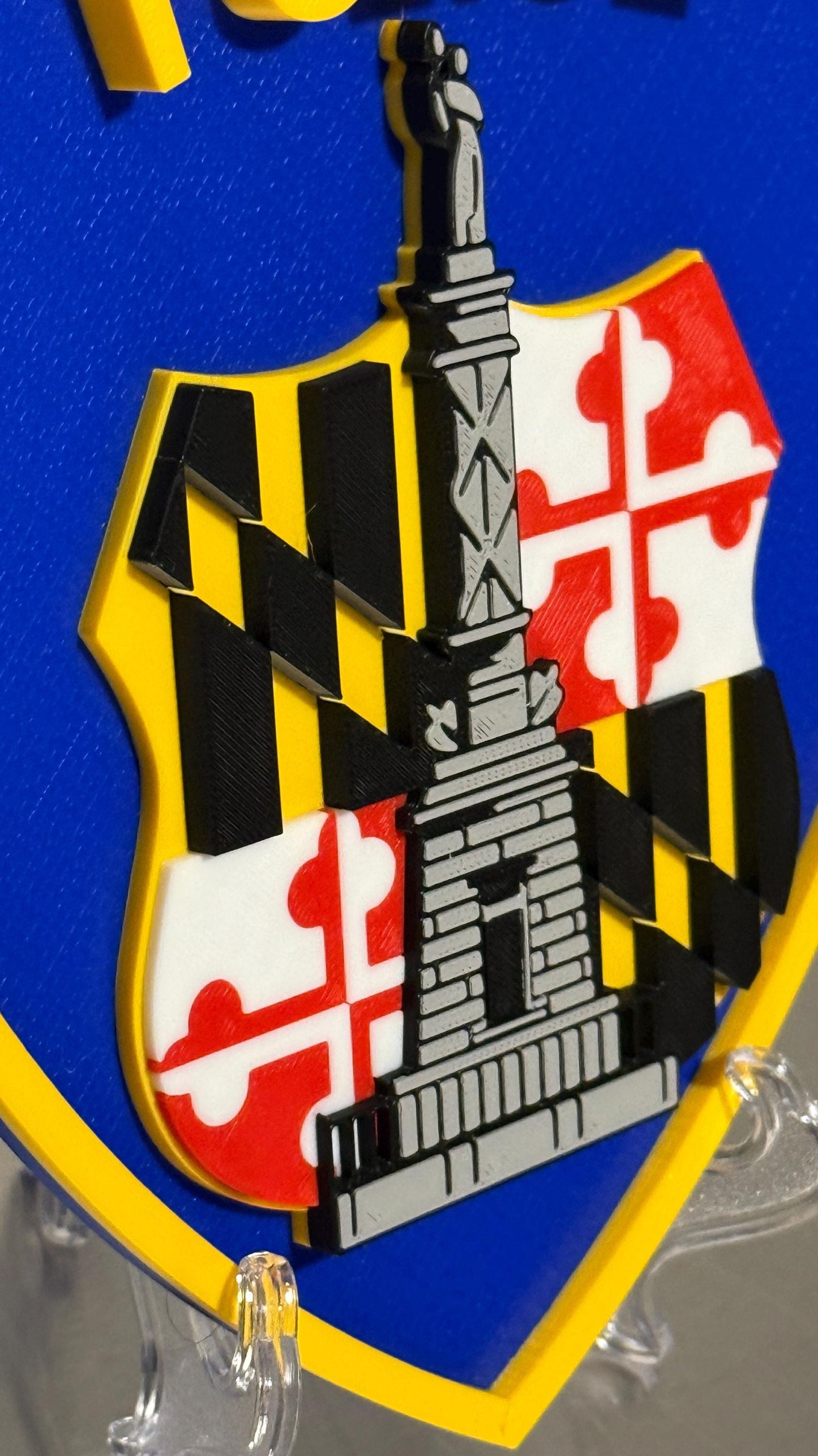 Baltimore Police Plaque: 3D Embossed First Responder Wall Art Maryland