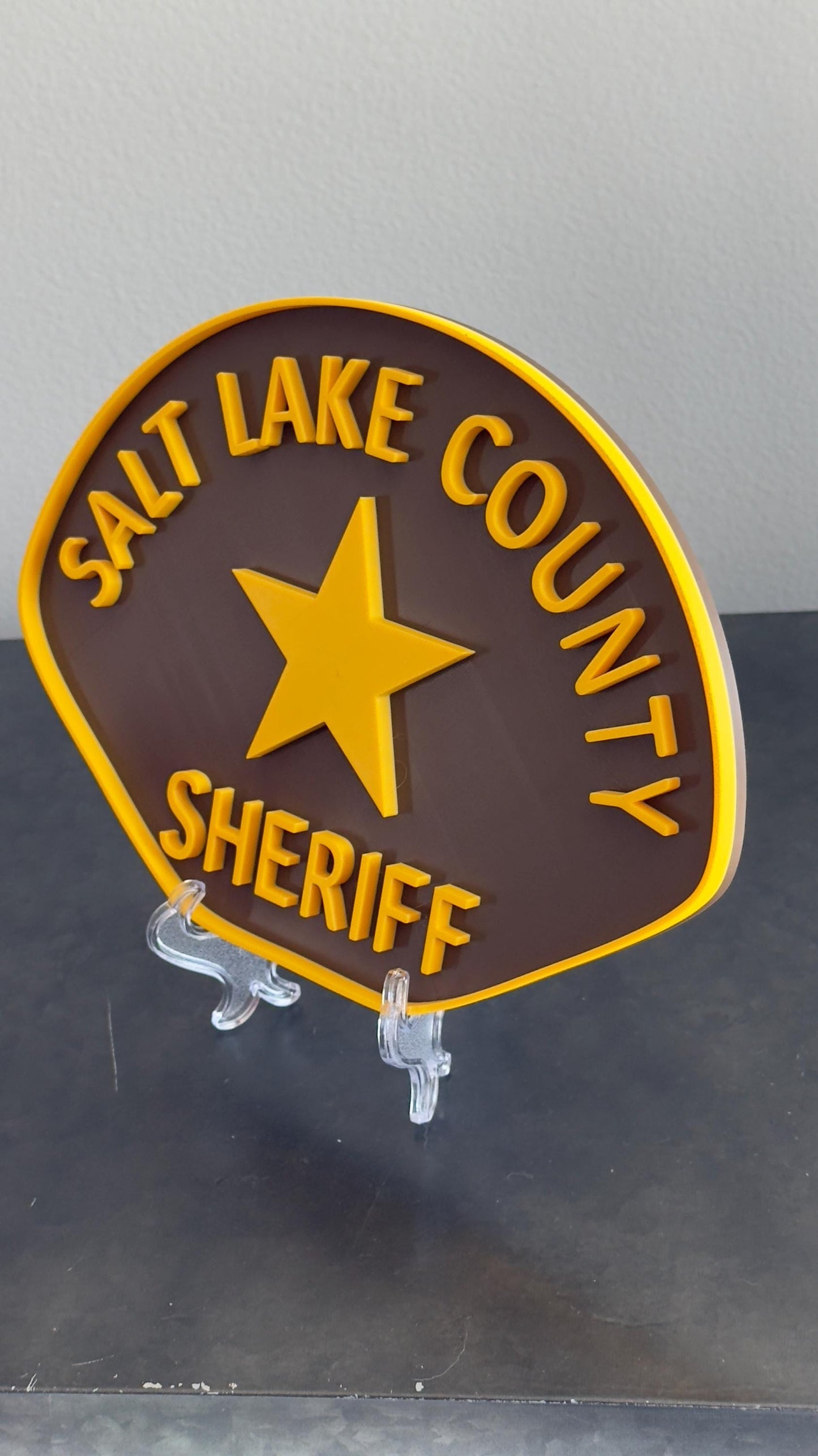 Salt Lake County Sheriff Plaque - First Responder Wall Art Utah