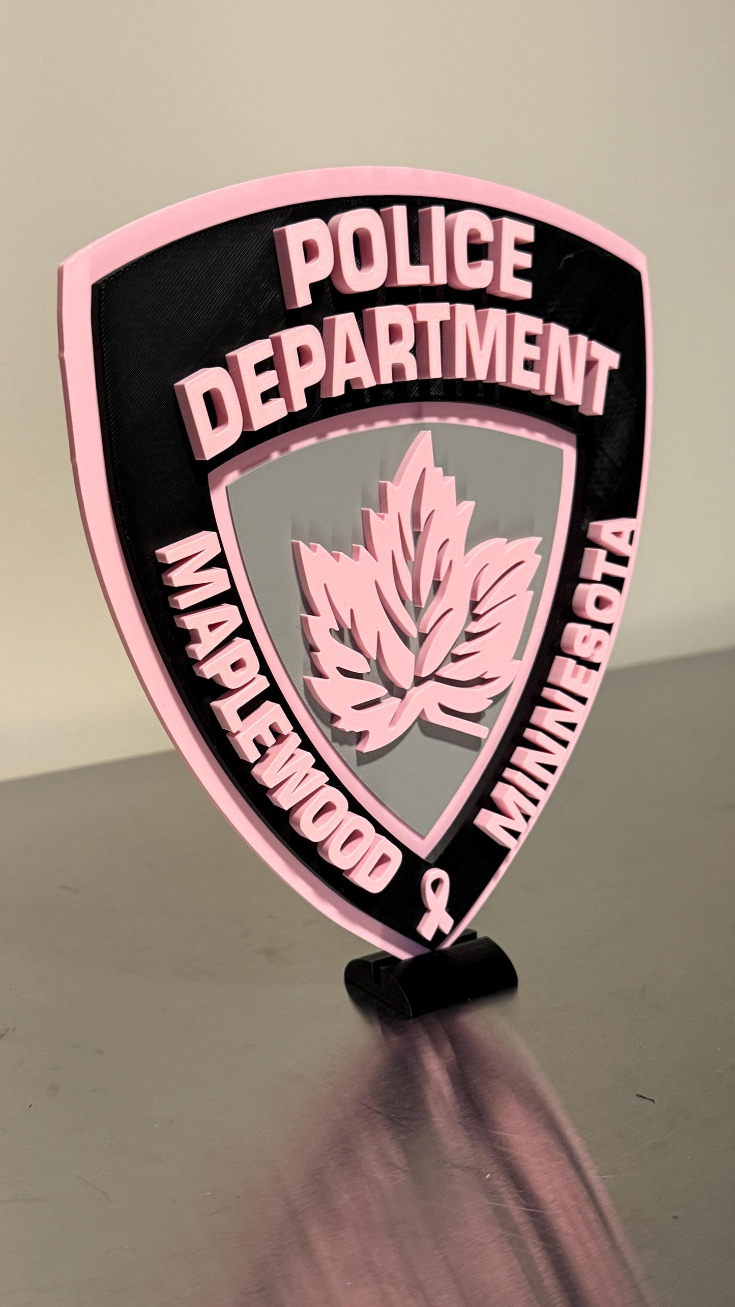 Maplewood MN Police Department 3D Plaque, First Responder Gift Minnesota