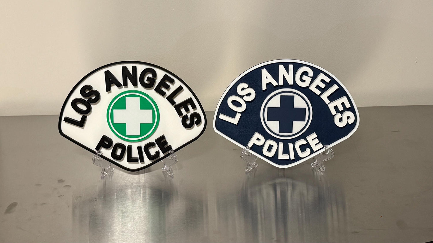 Los Angeles Police Department 3D Embossed Display Plaque - First Responder Wall Art California