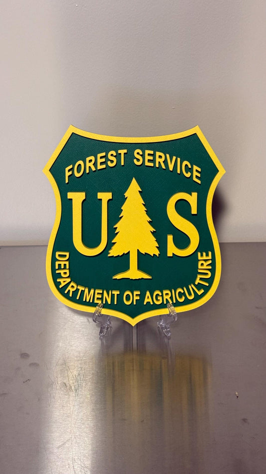 US Forest Service 3D Plaque - First Responder Wall Art Government