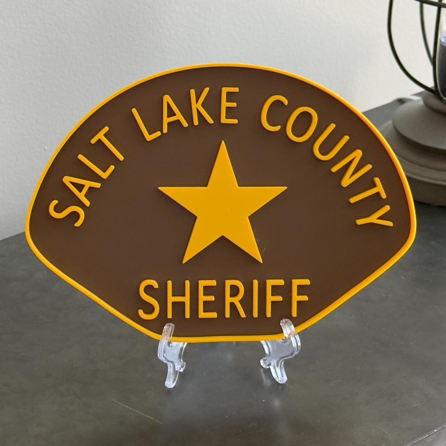 Salt Lake County Sheriff Plaque - First Responder Wall Art Utah