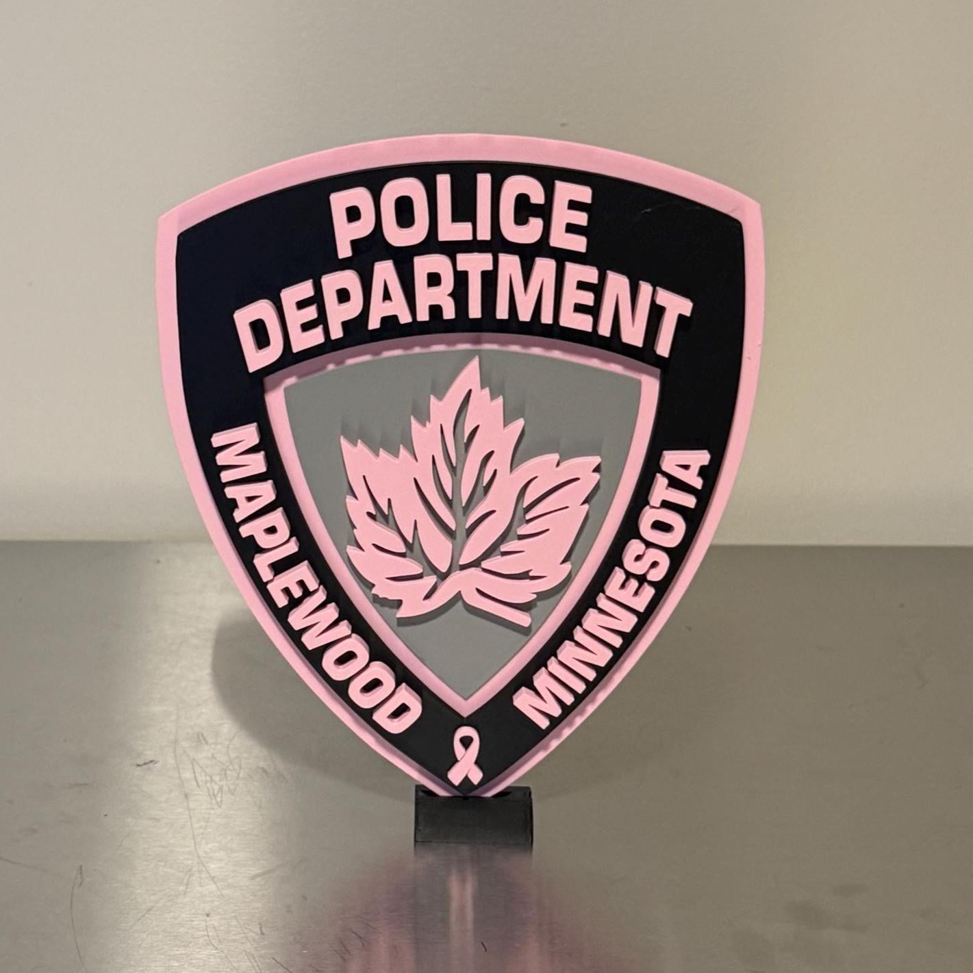 Maplewood MN Police Department 3D Plaque, First Responder Gift Minnesota