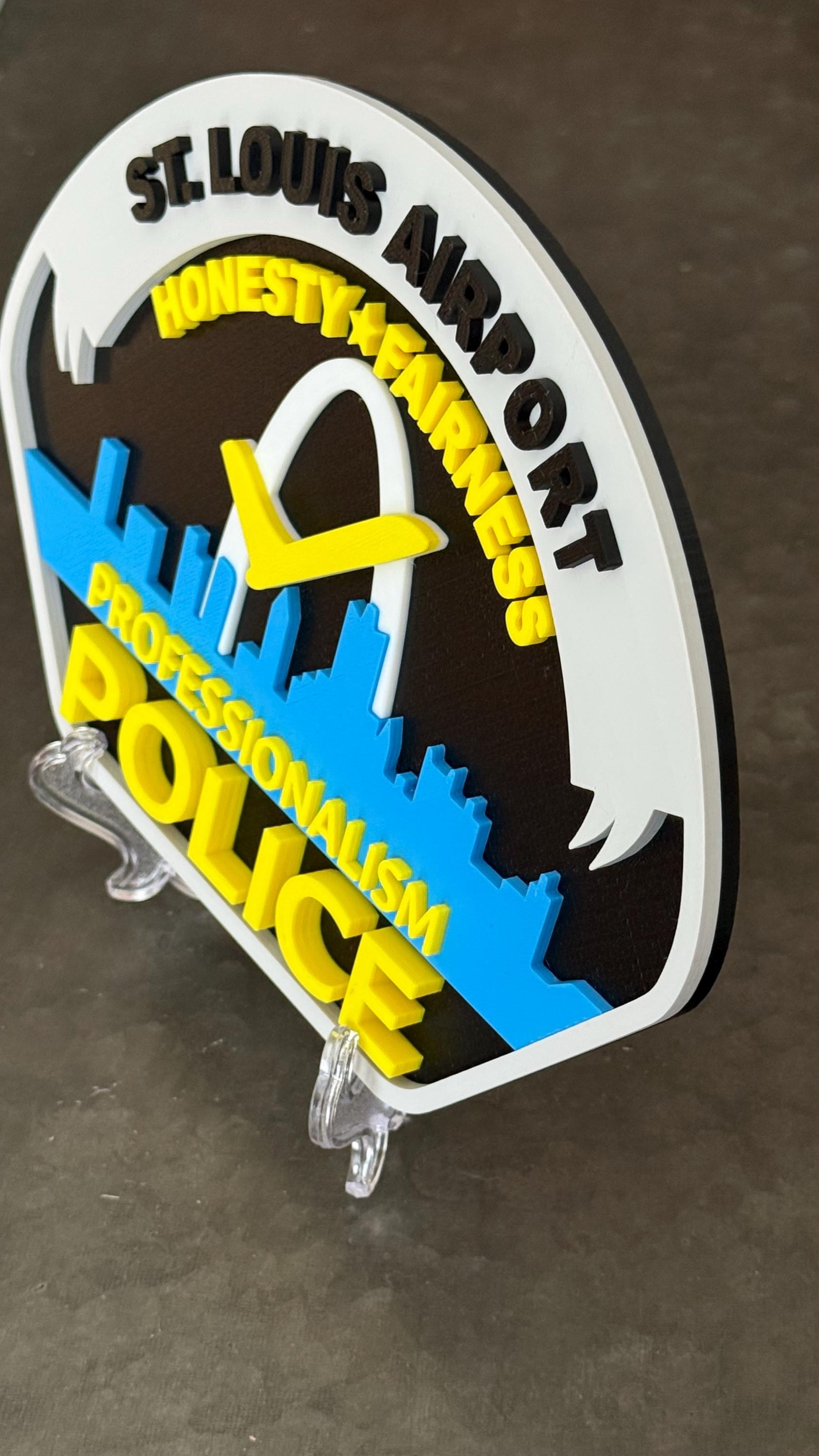 St. Louis Airport Police 3D Display Plaque Wall Art MO Police Gift Missouri