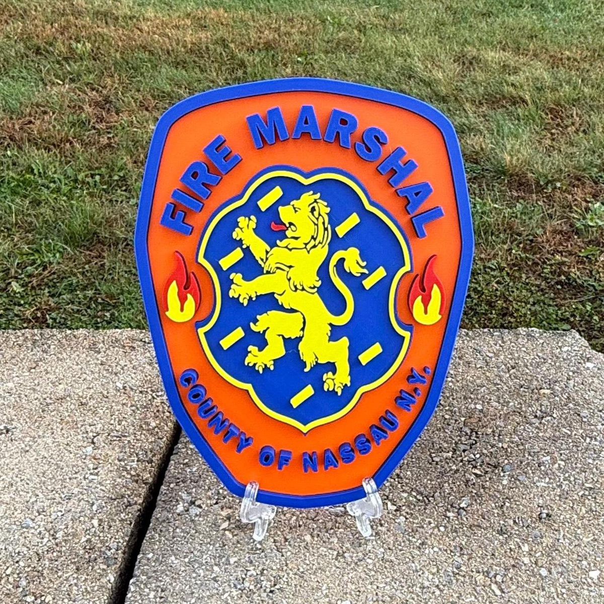 Nassau County Fire Marshal 3D Display Plaque: Long Island First Responder New York