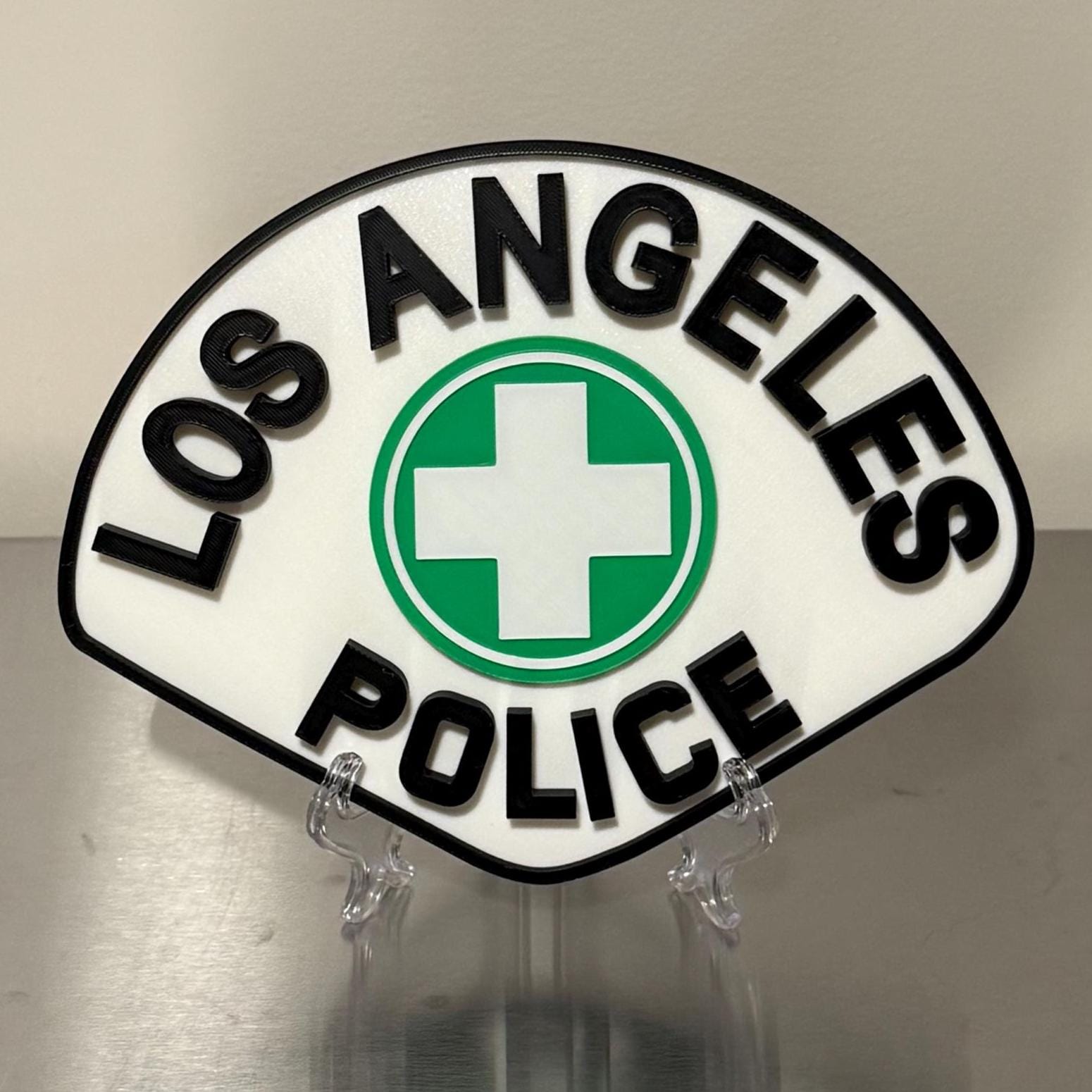 Los Angeles Police Department 3D Embossed Display Plaque - First Responder Wall Art California