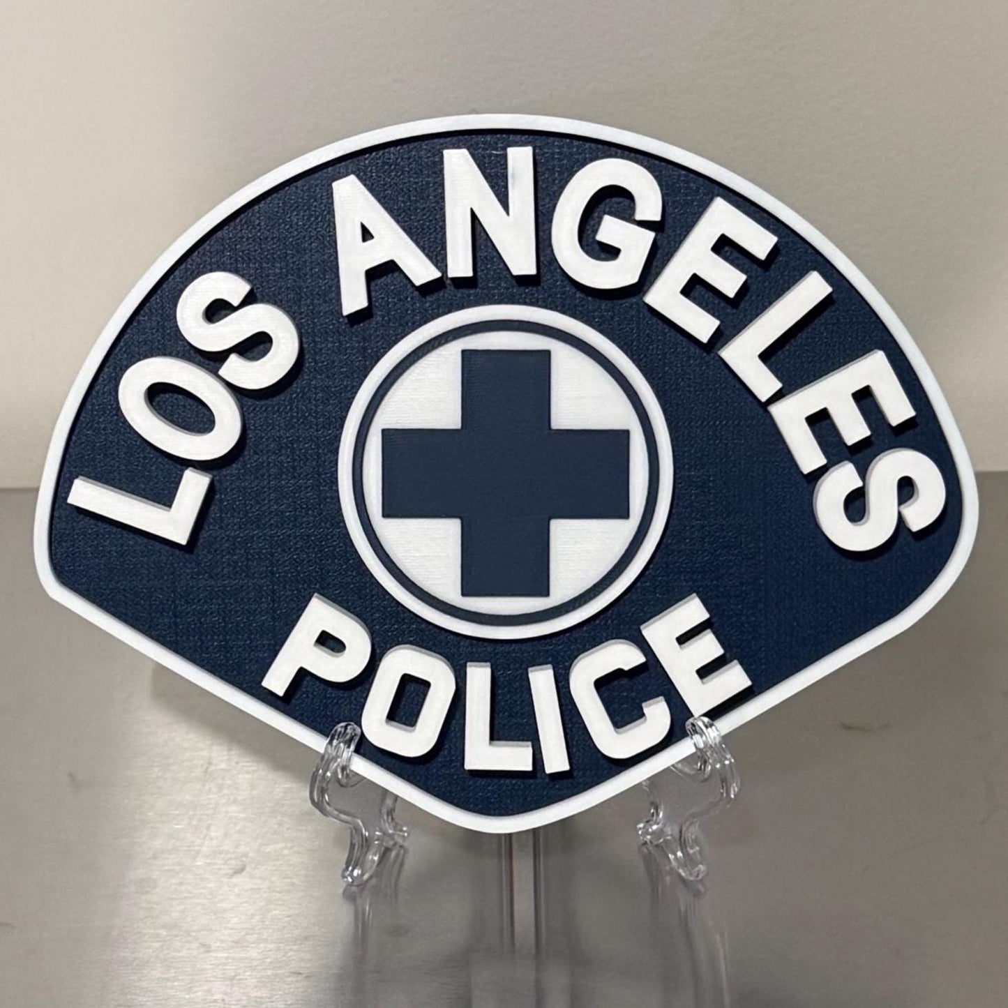 Los Angeles Police Department 3D Embossed Display Plaque - First Responder Wall Art California