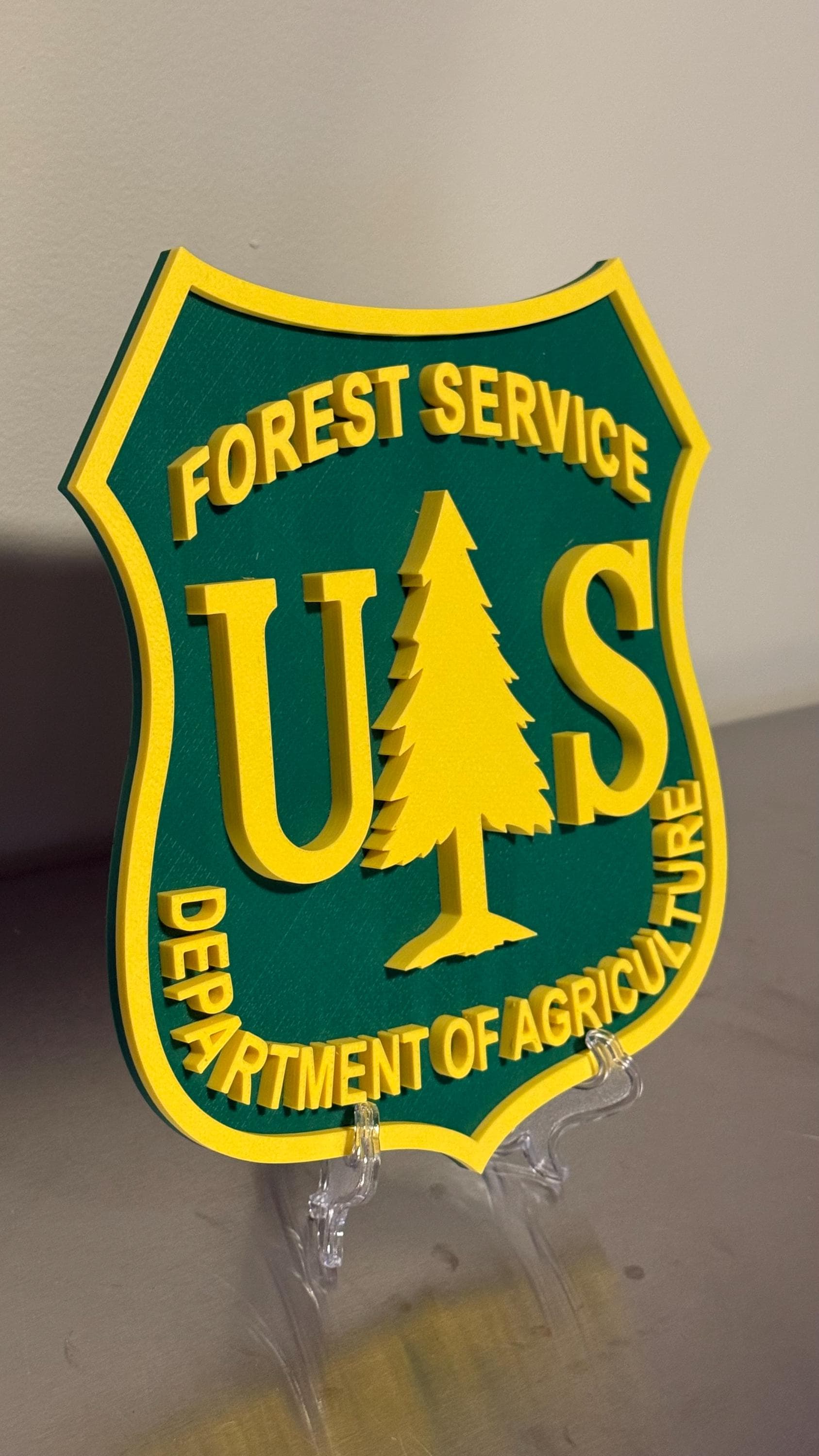 US Forest Service 3D Plaque - First Responder Wall Art Government