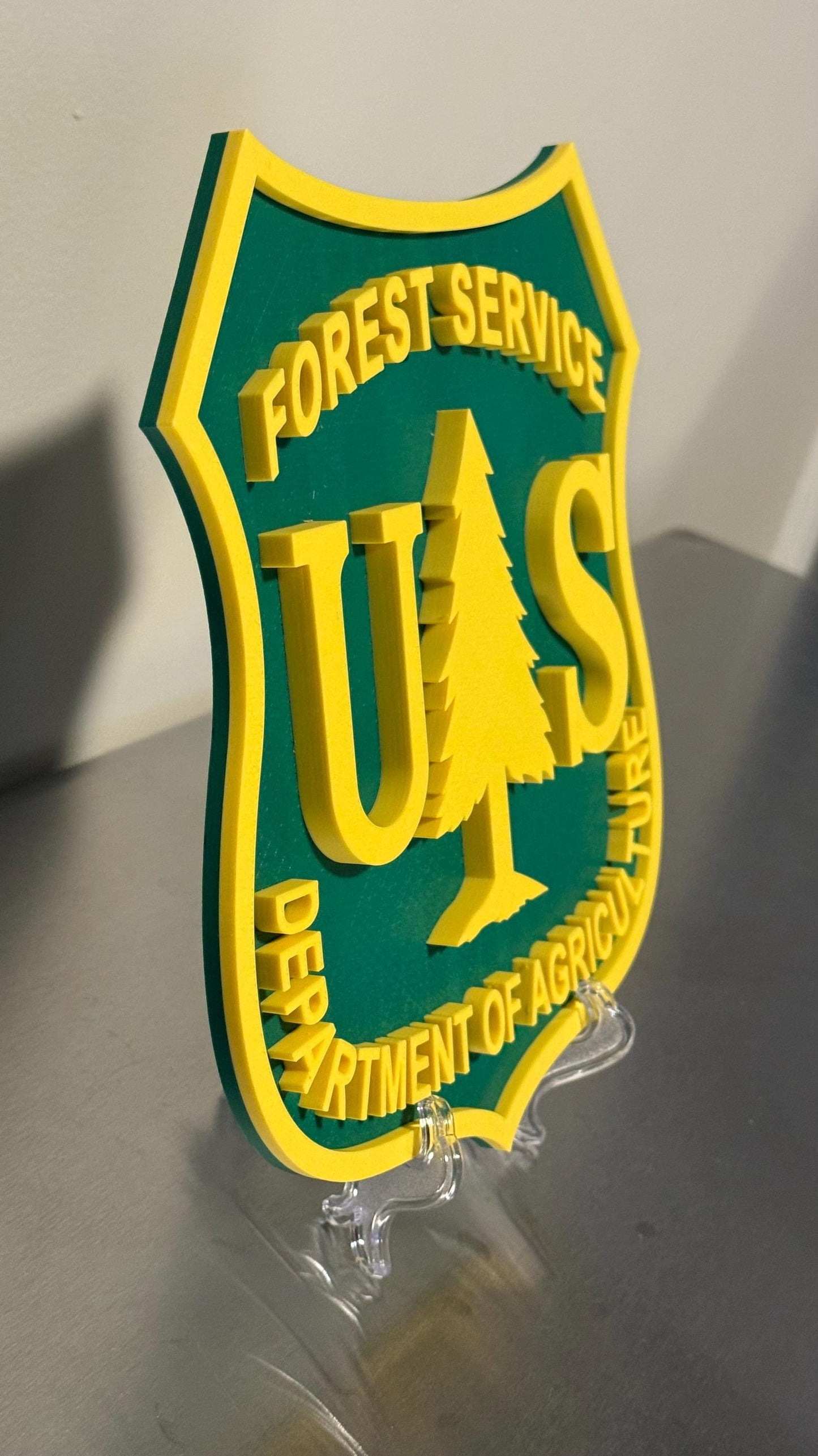 US Forest Service 3D Plaque - First Responder Wall Art Government