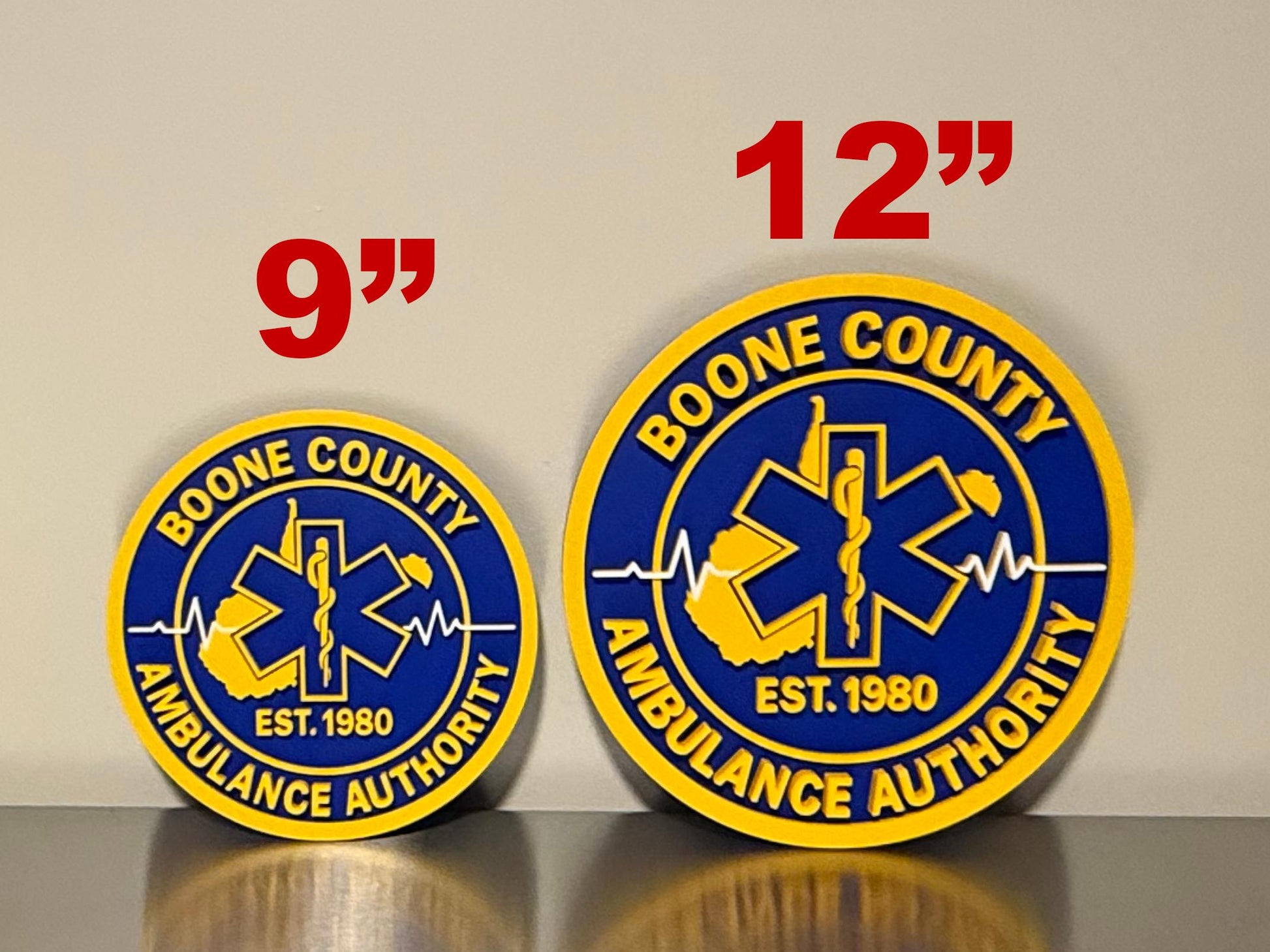 Boone County EMS 3D Plaque, First Responder WV