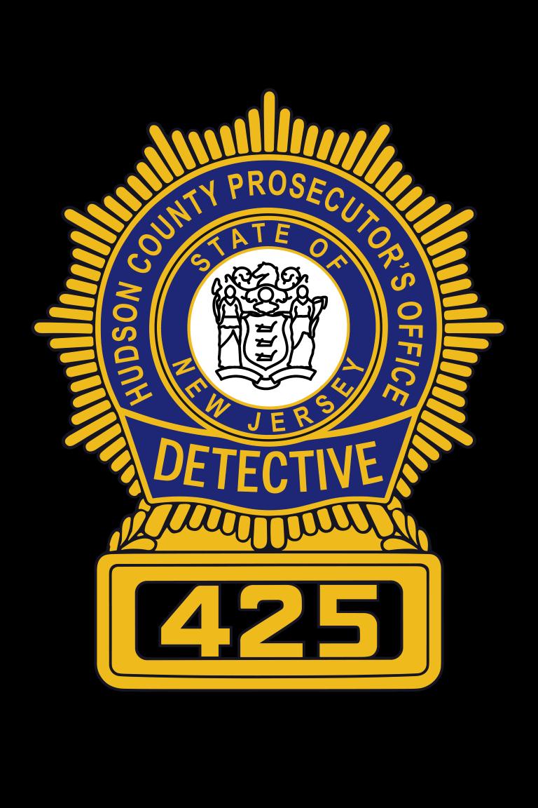 Hudson County Prosecutor Detective Shield Plaque, NJ Badge Display Plaque New Jersey