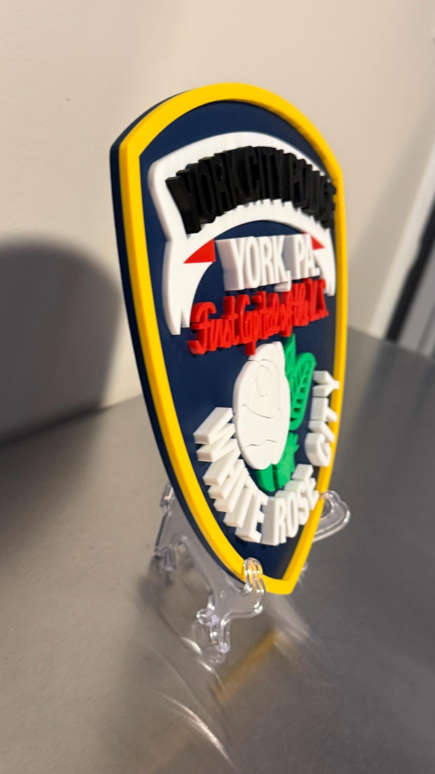 York City Police 3D Plaque - First Responder Wall Art Pennsylvania