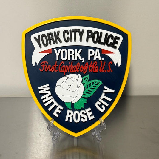 York City Police 3D Plaque - First Responder Wall Art Pennsylvania