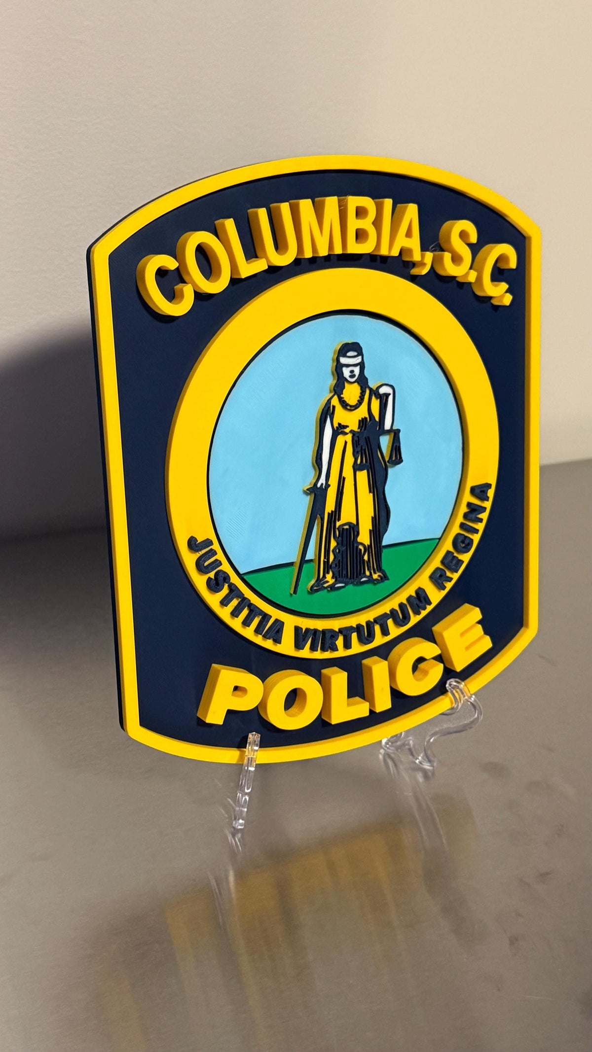 Columbia SC Police Department Plaque – First Responder South Carolina