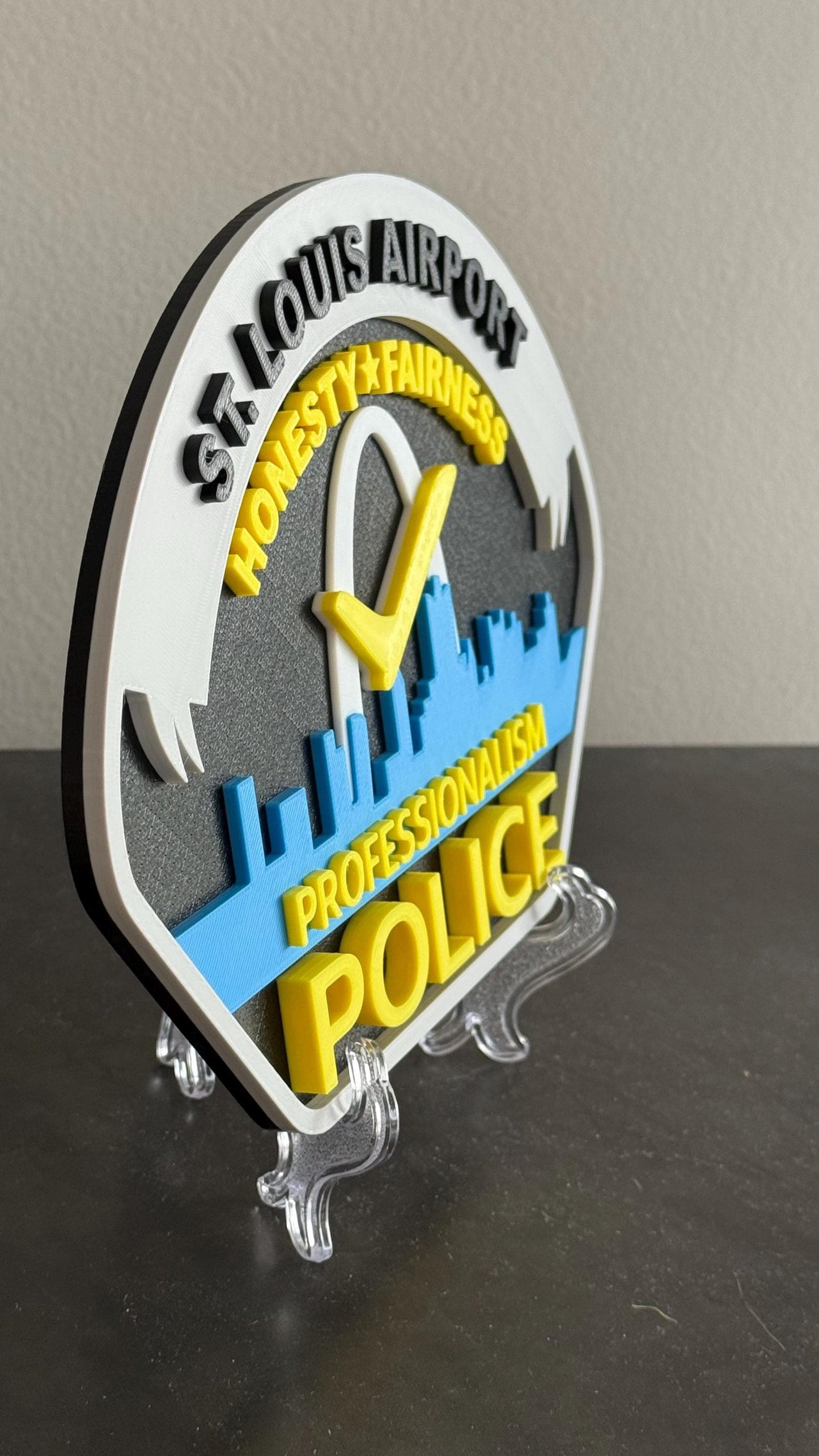 St. Louis Airport Police 3D Display Plaque Wall Art MO Police Gift Missouri