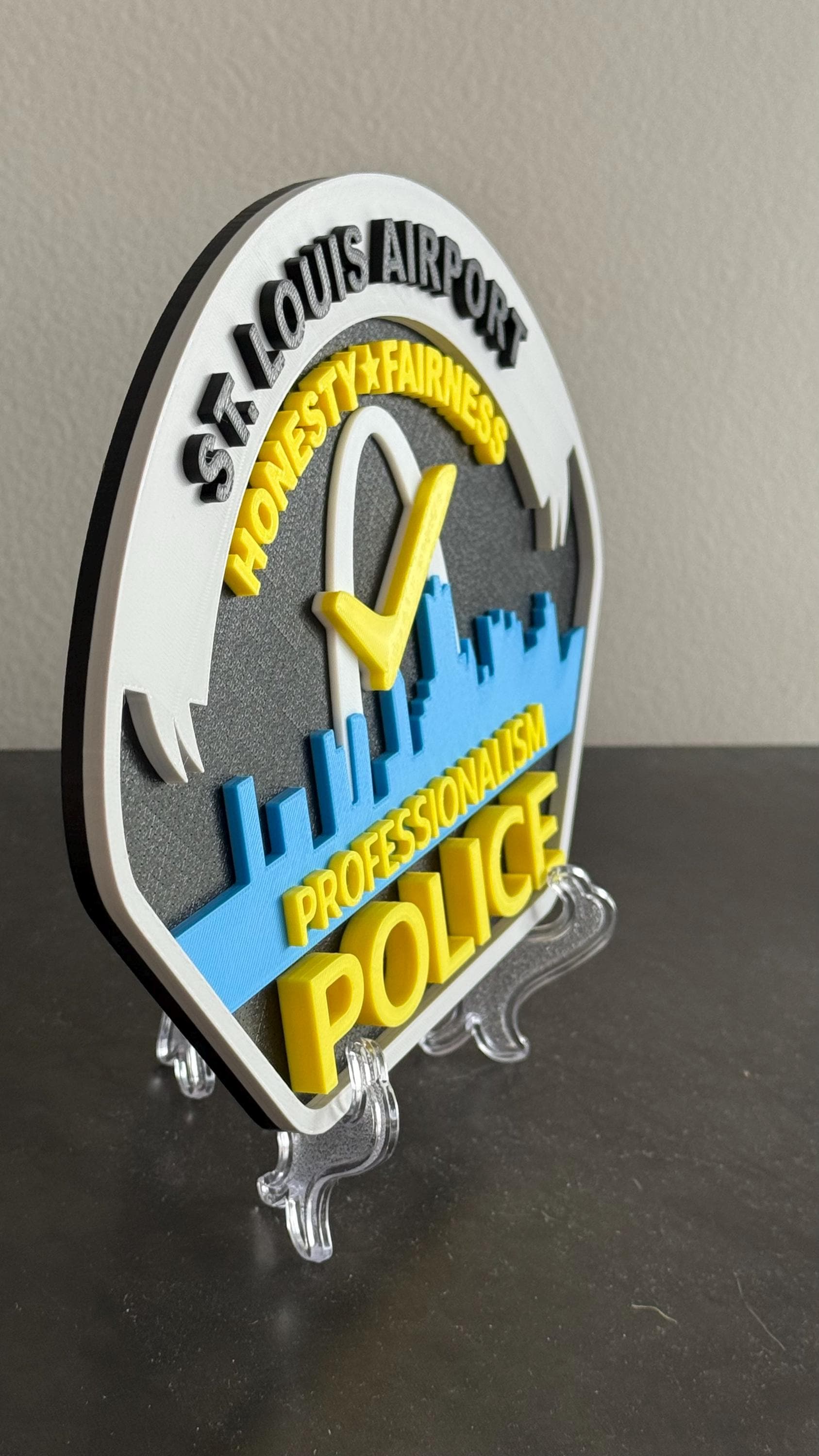 St. Louis Airport Police 3D Display Plaque Wall Art MO Police Gift Missouri