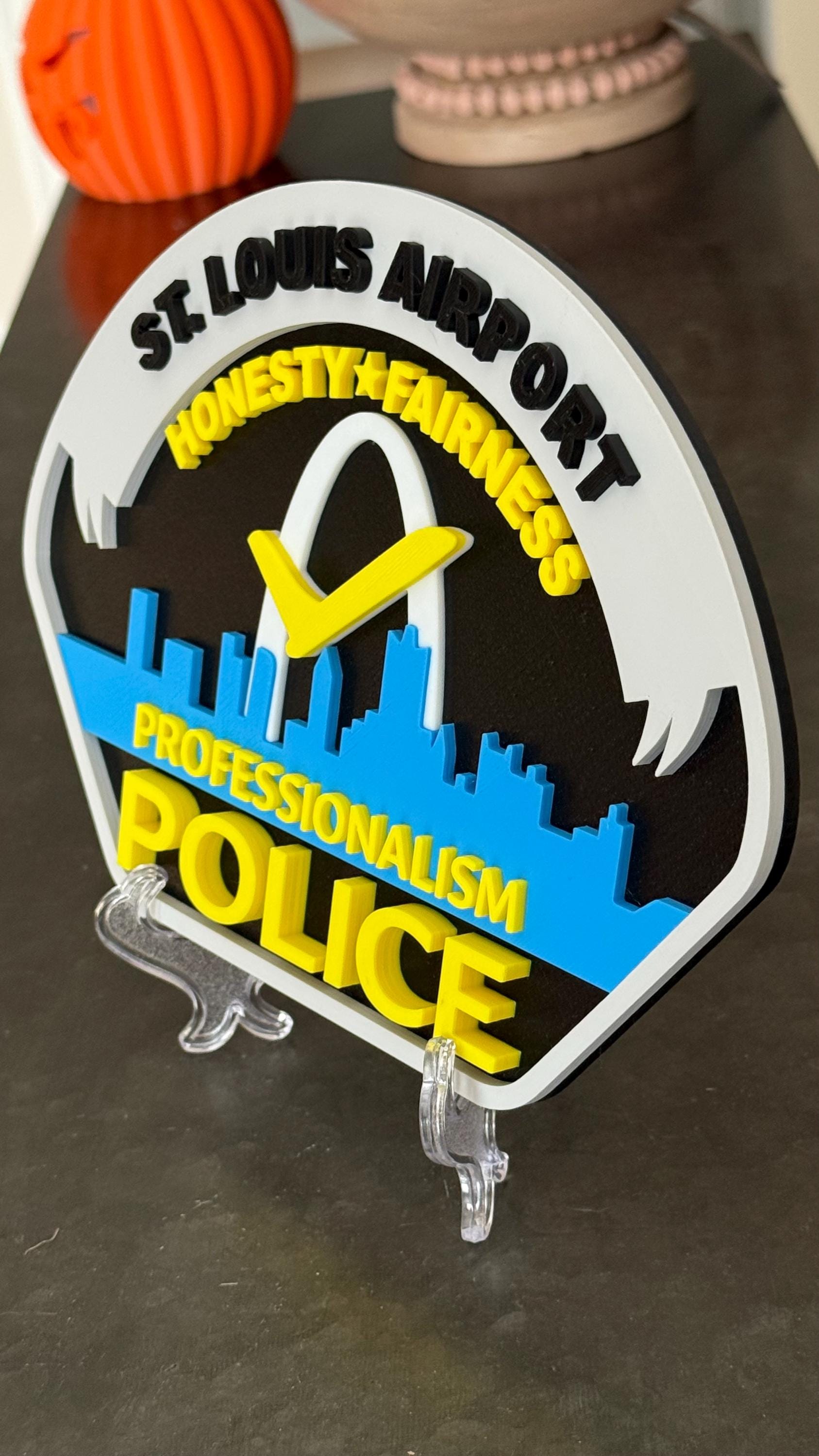 St. Louis Airport Police 3D Display Plaque Wall Art MO Police Gift Missouri