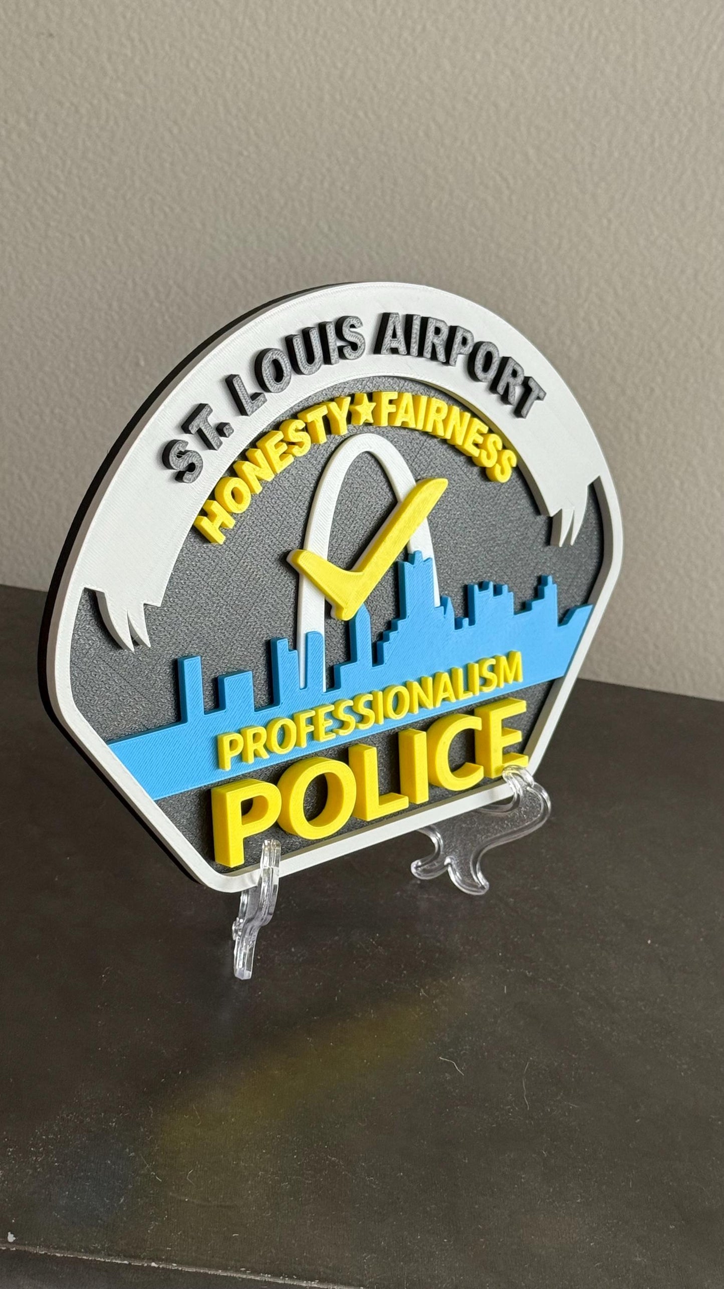 St. Louis Airport Police 3D Display Plaque Wall Art MO Police Gift Missouri