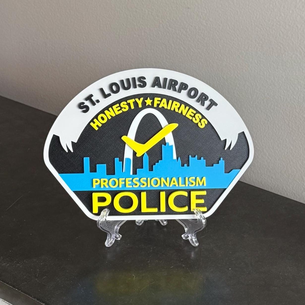 St. Louis Airport Police 3D Display Plaque Wall Art MO Police Gift Missouri
