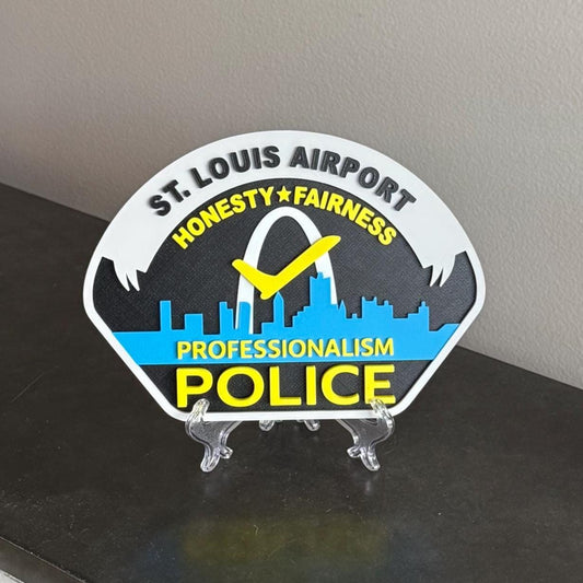 St. Louis Airport Police 3D Display Plaque Wall Art MO Police Gift Missouri