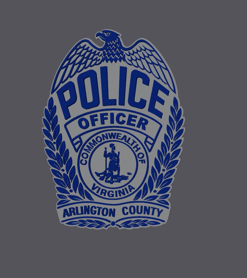 Arlington County Police Badge 3D Plaque - First Responder Wall Art Virginia