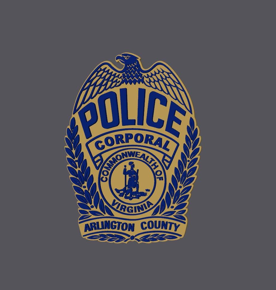 Arlington County Police Badge 3D Plaque - First Responder Wall Art Virginia