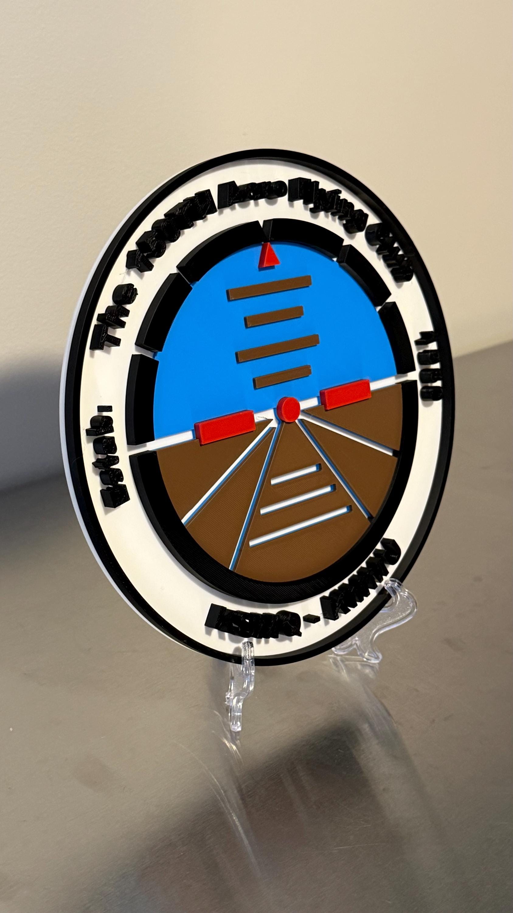 The 150th Aero Flying Club KSMQ - KMMU 3D Display Plaque