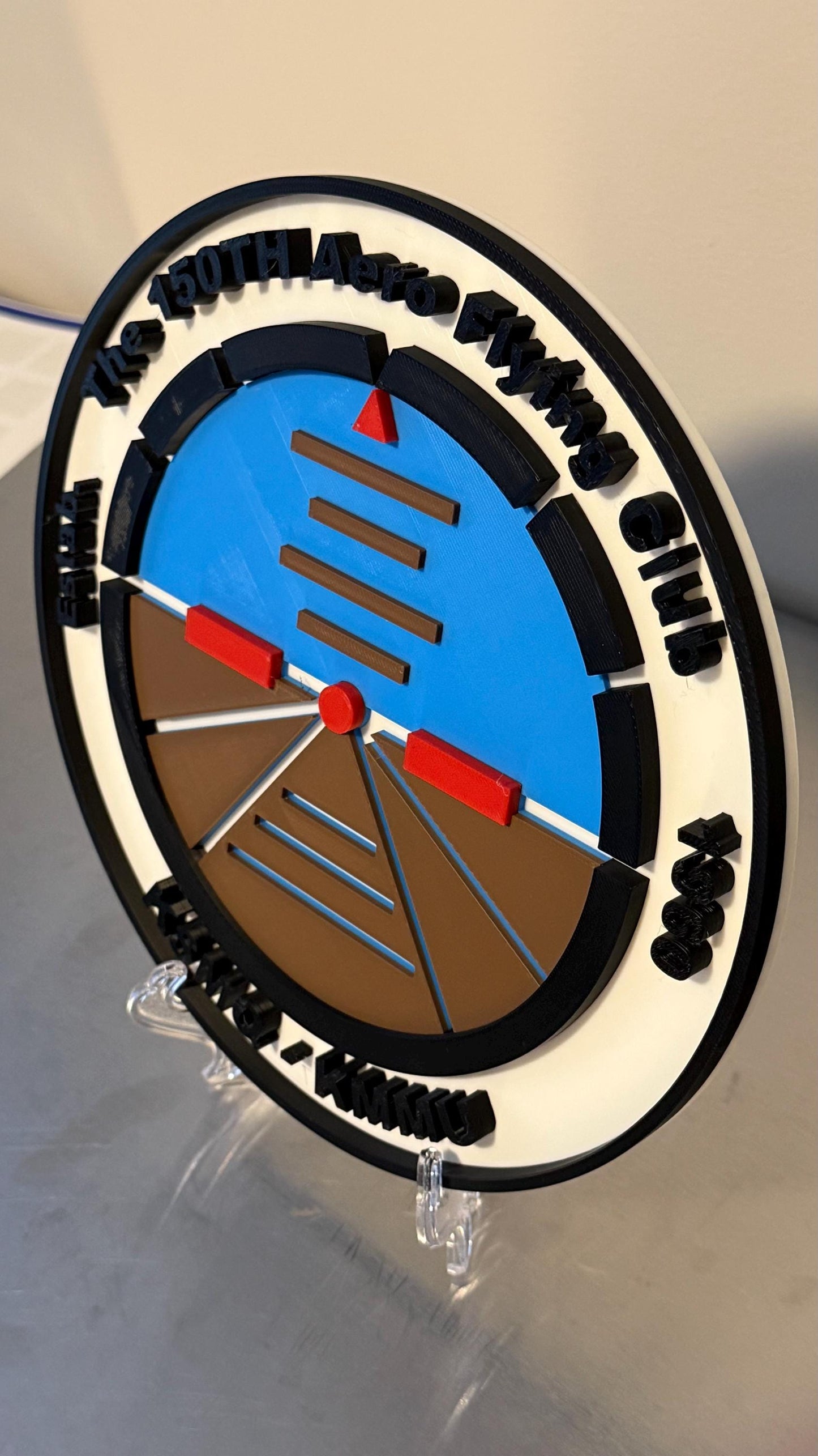 The 150th Aero Flying Club KSMQ - KMMU 3D Display Plaque