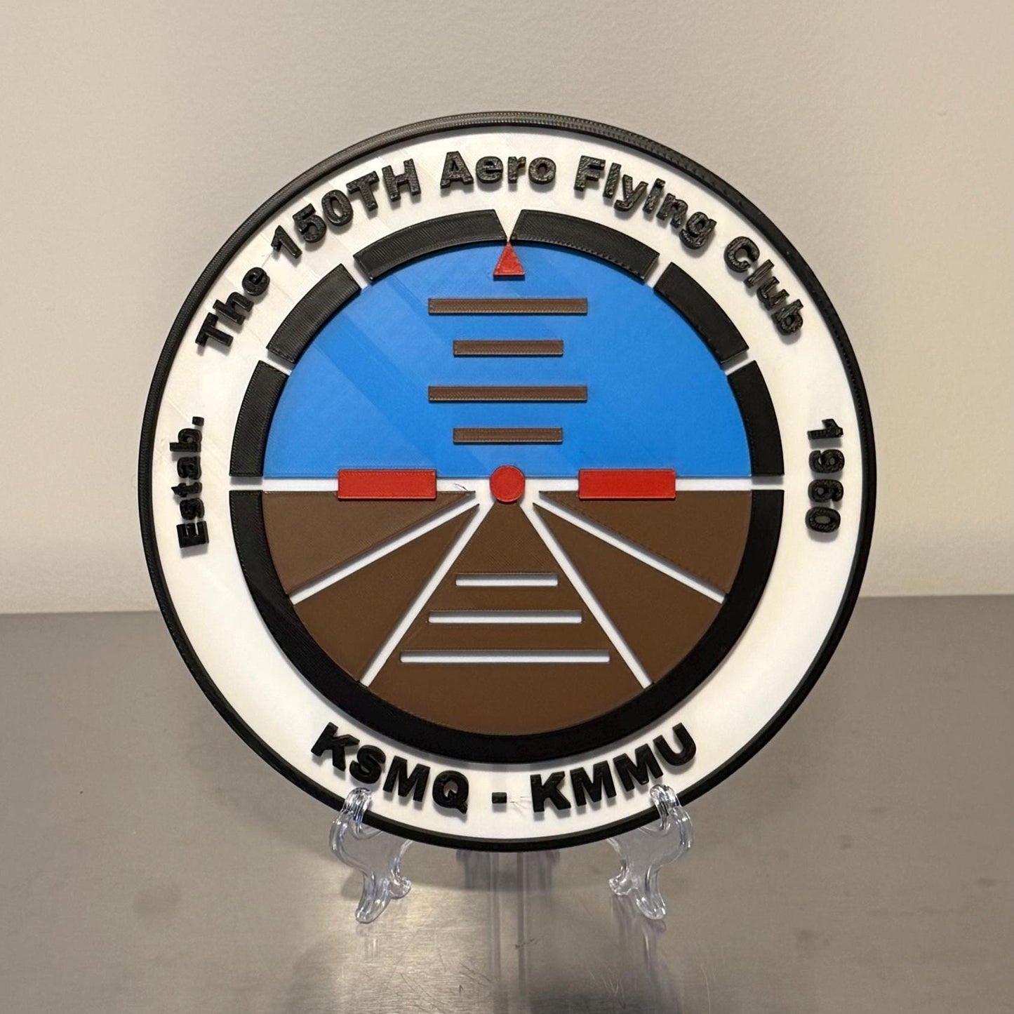 The 150th Aero Flying Club KSMQ - KMMU 3D Display Plaque