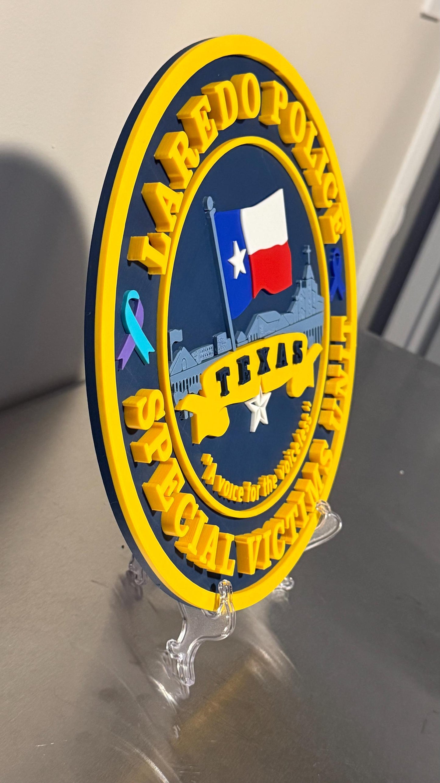 Laredo Police SVU 3D Plaque, First Responder Wall Decor