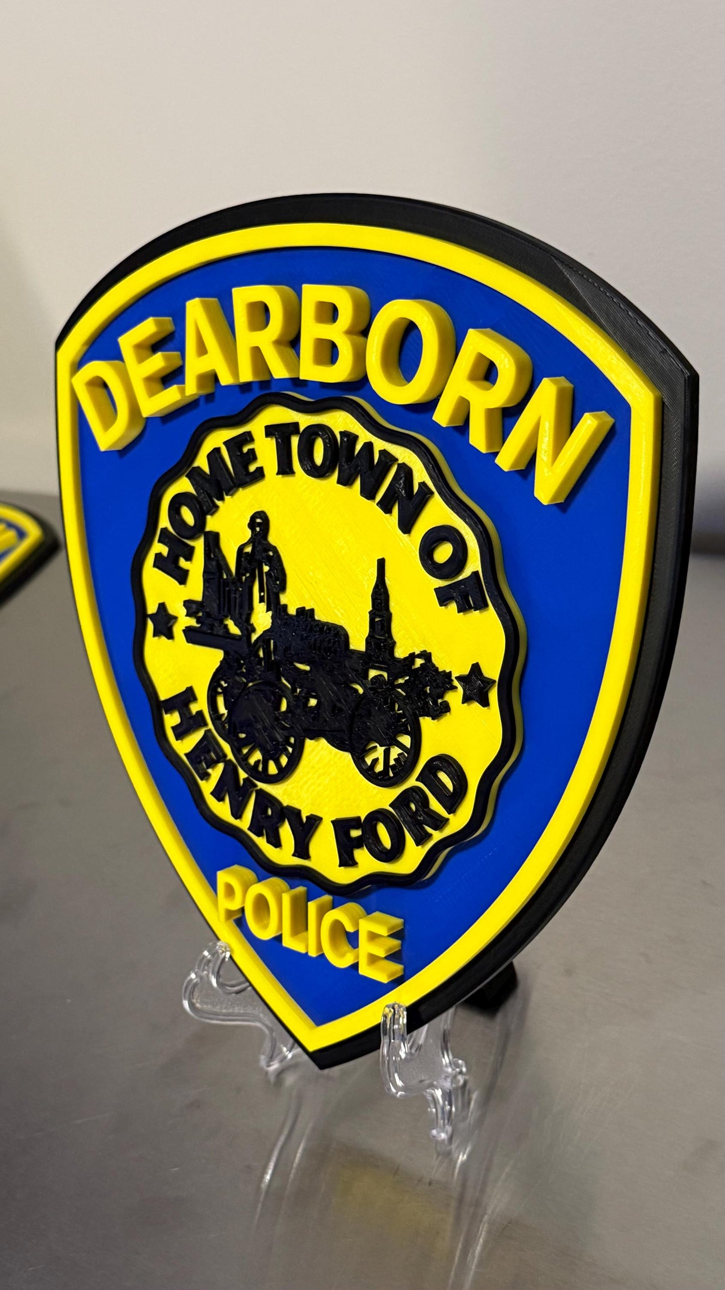 Dearborn Michigan Police Department 3D Display Plaque