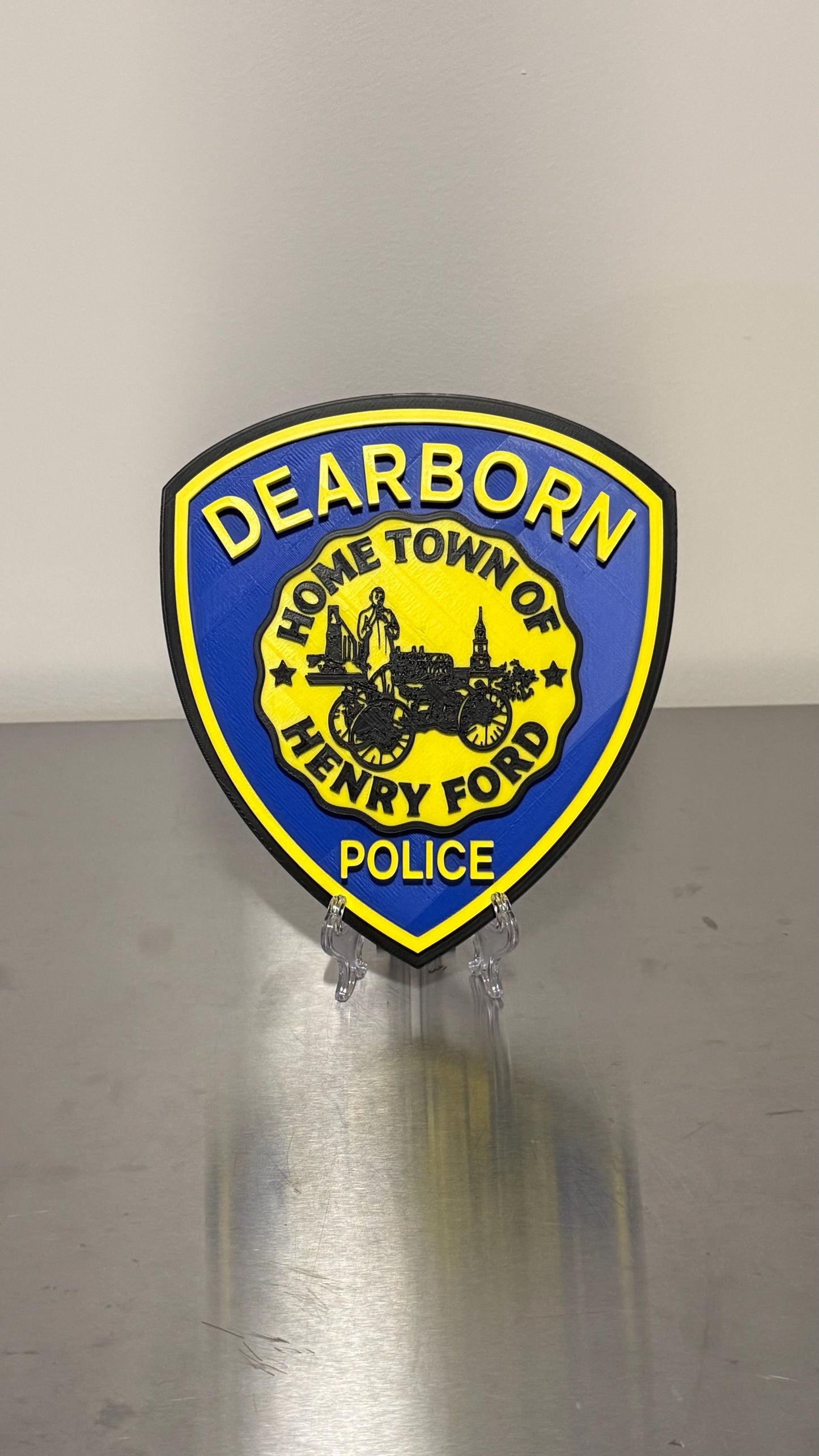 Dearborn Michigan Police Department 3D Display Plaque